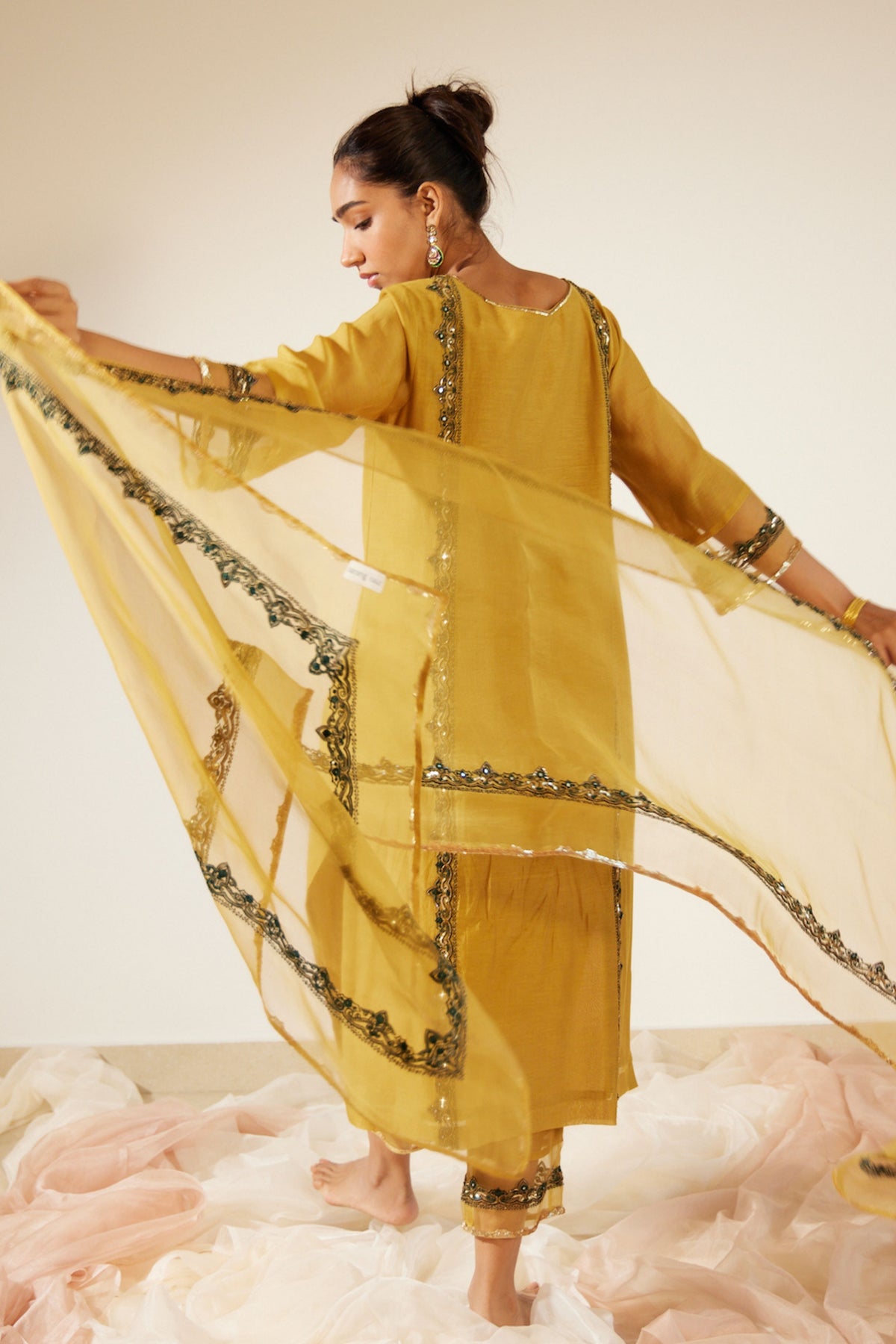 Yellow Abir Dupatta