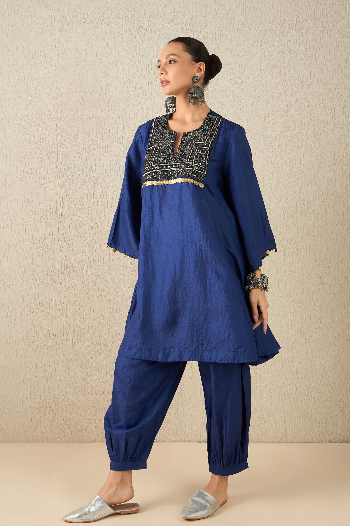 Navy Blue Tunic Set