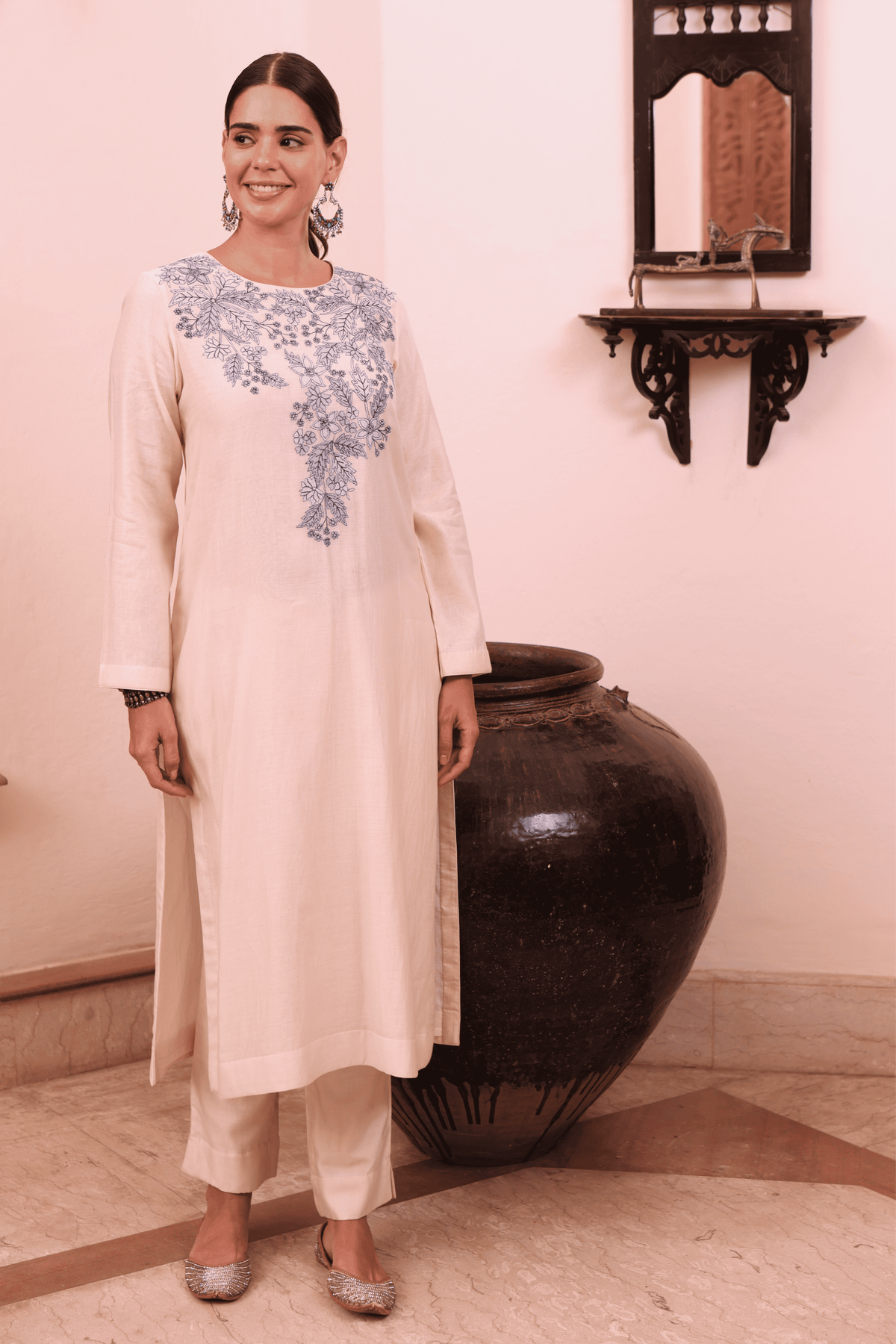 Cotton Silk Kurta And Pant