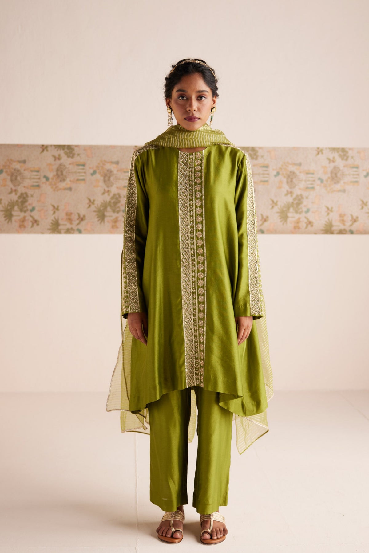 Green Aline Suit Set