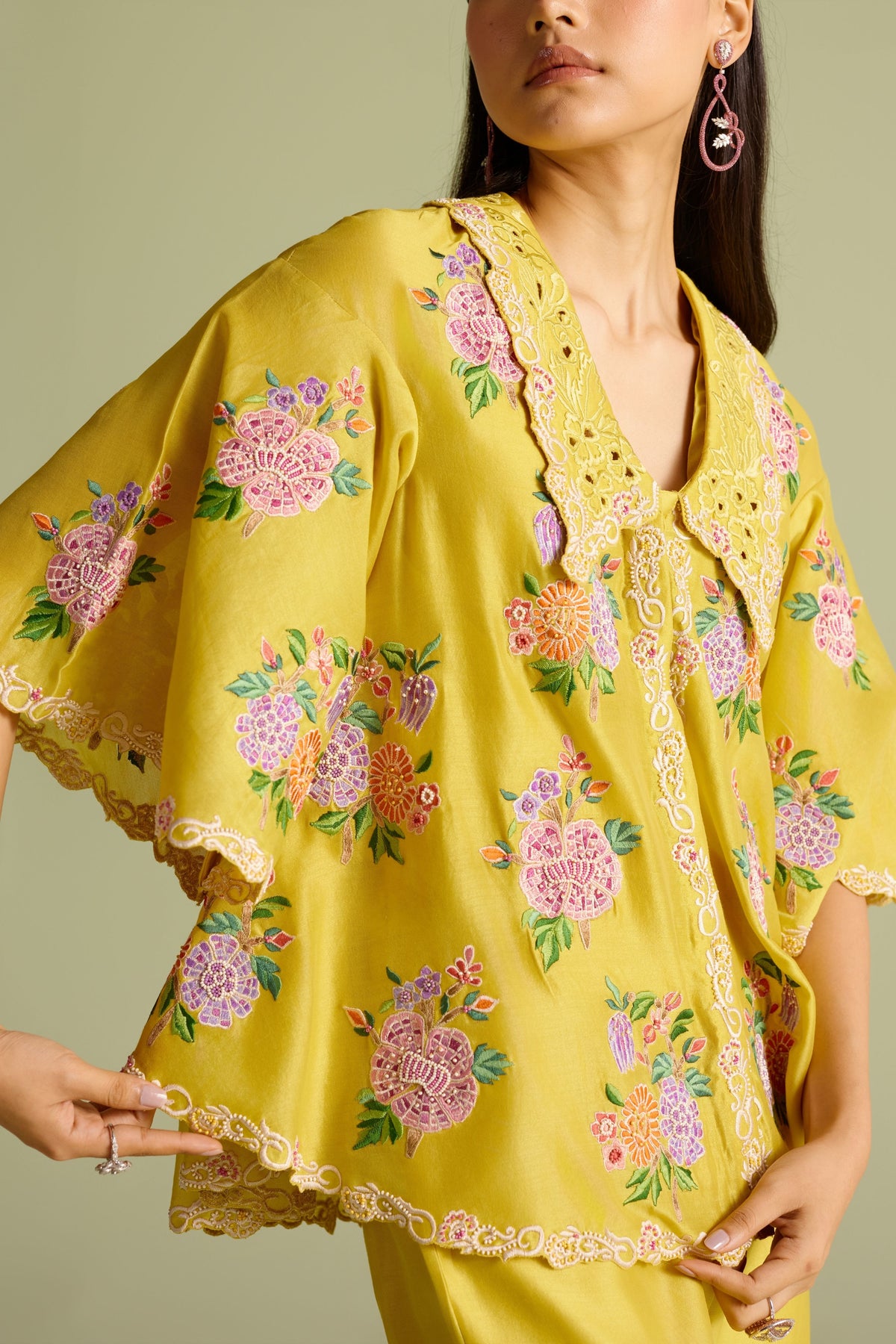 Yellow Floral Bunch Shirt