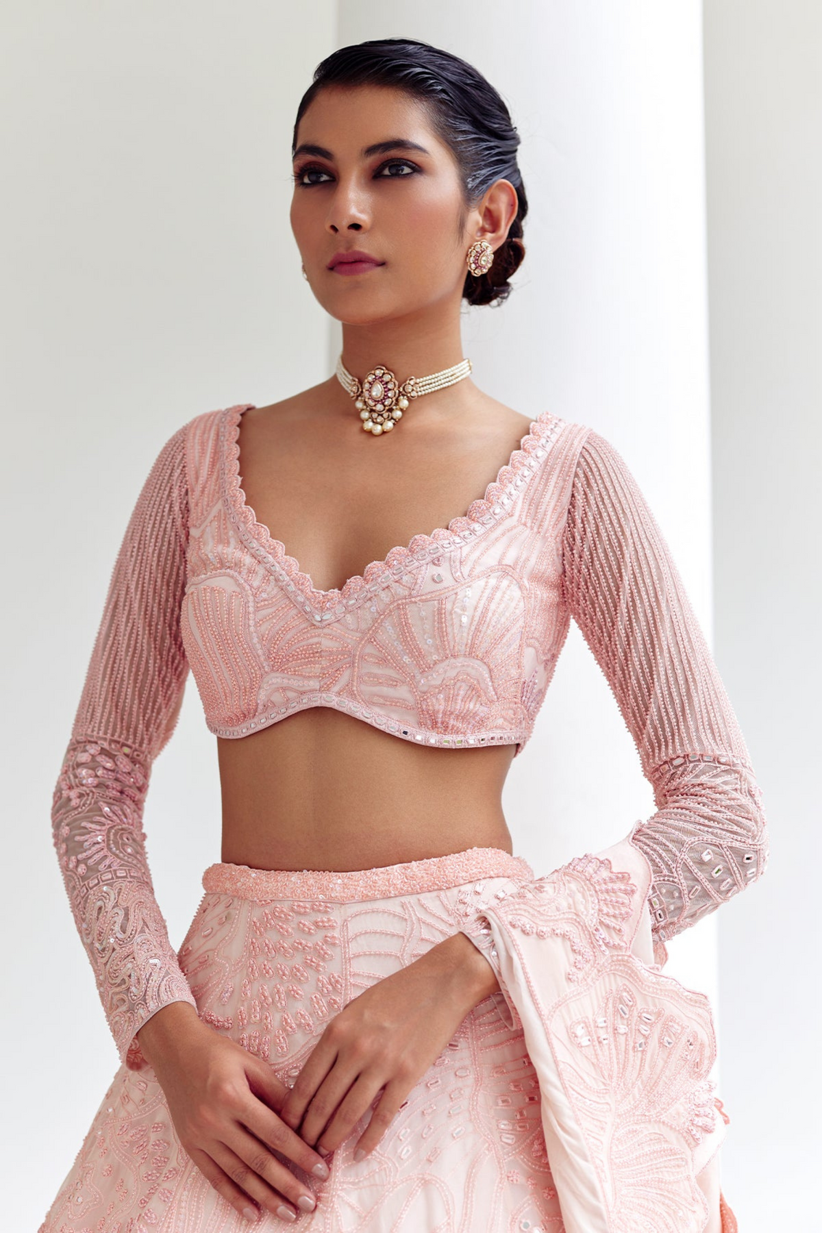 Neri Lehenga Set