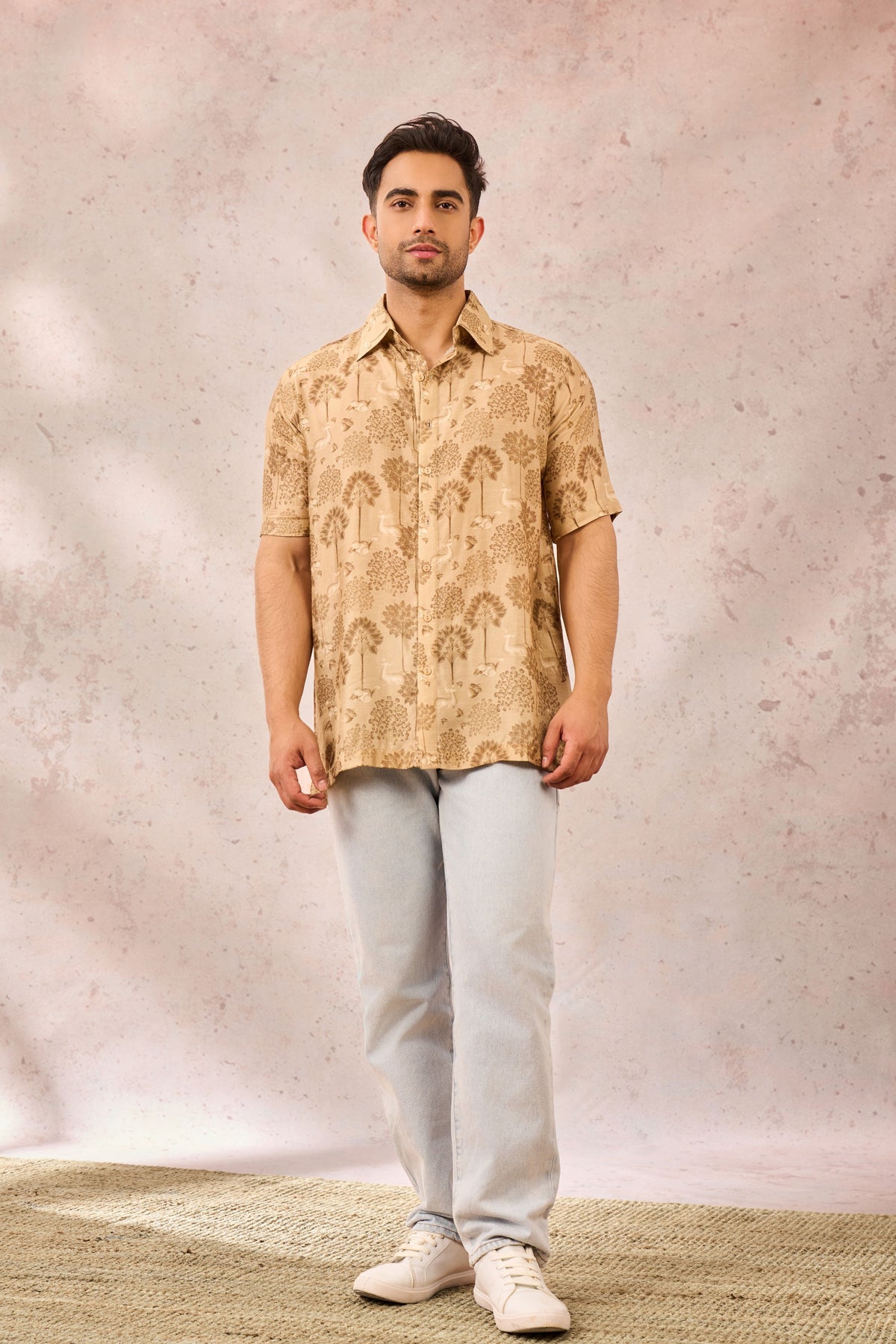 Beige Midnight Maze Shirt