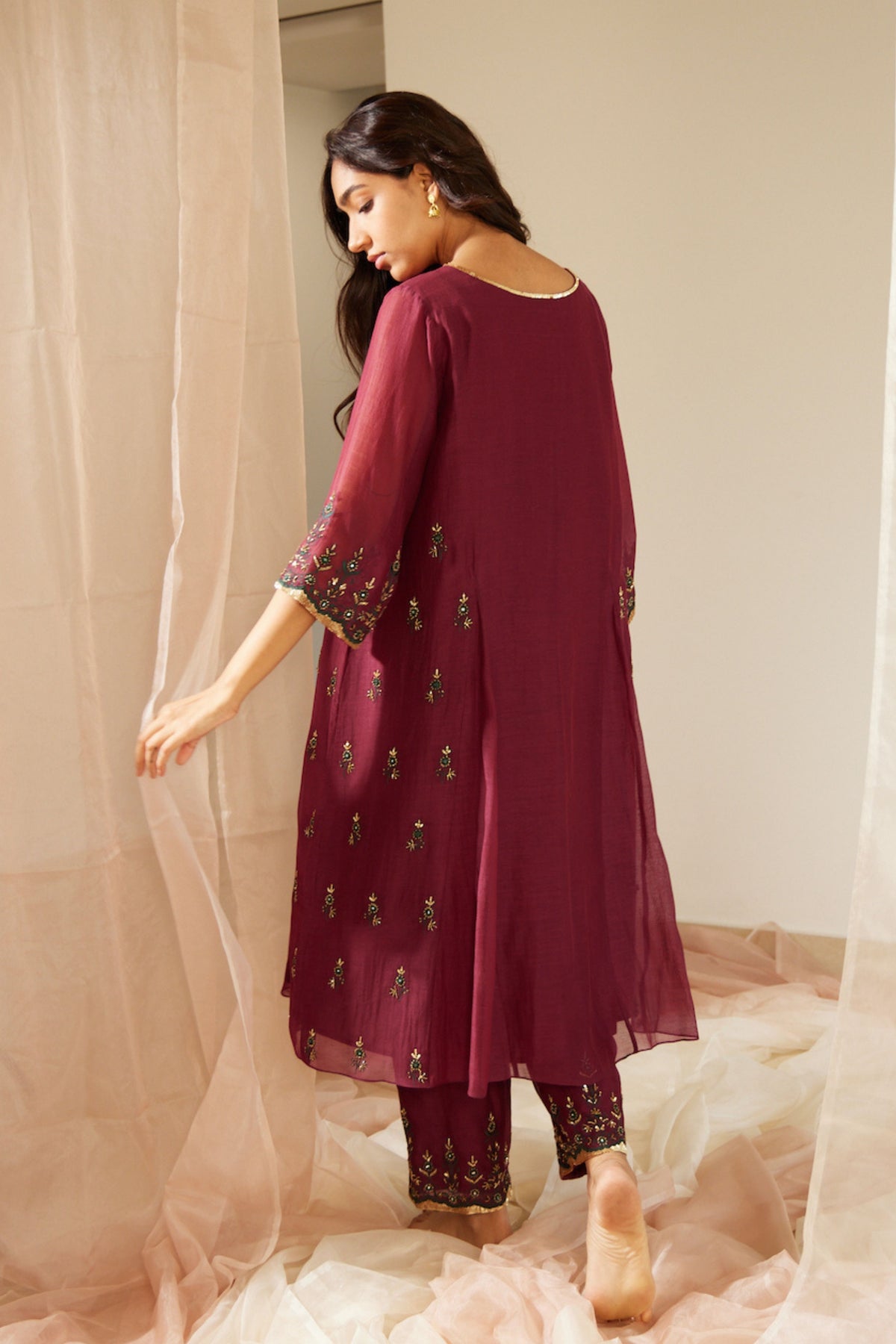 Purple Poornima Kurta Set