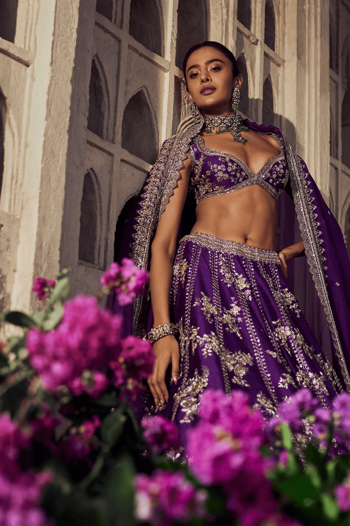 Purple Renuka Lehenga Set