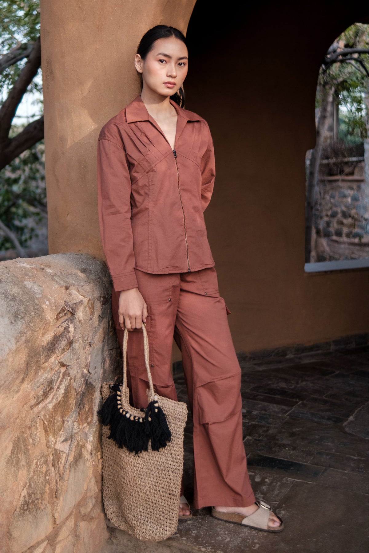 Copper Pleated Arizona Shirt