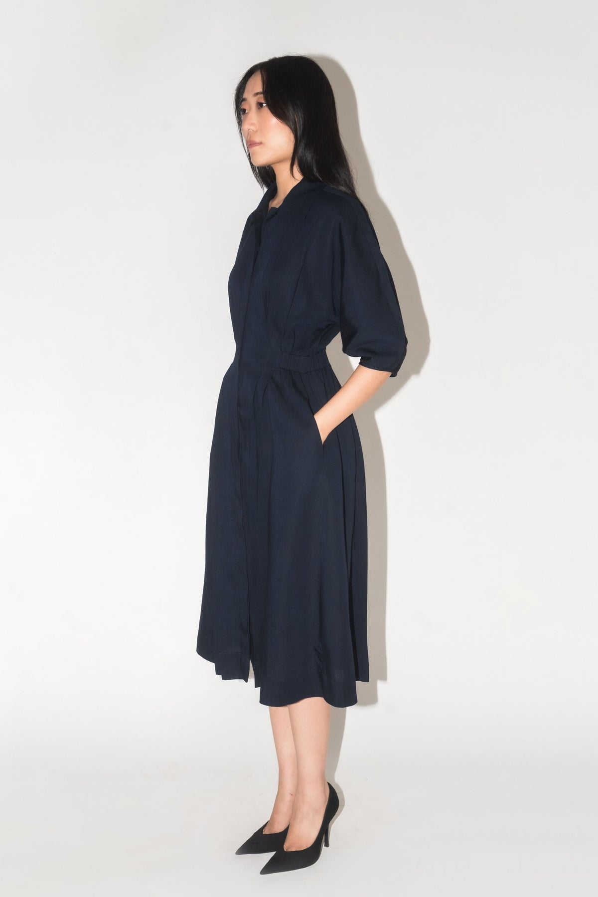 Clara Navy Dress