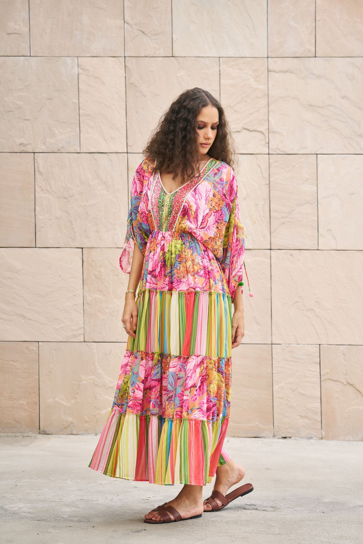 Floral Printed Maxi Dress