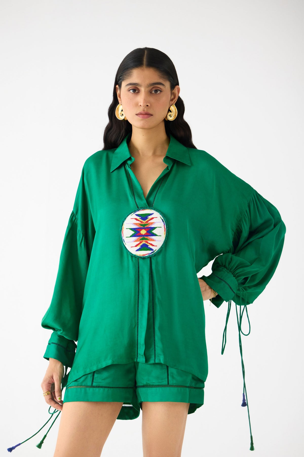 Zulu Green Linen Co-ord Set