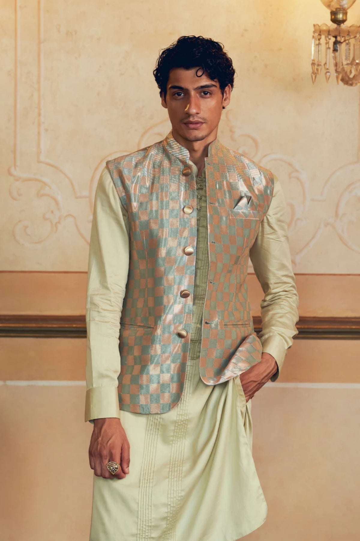 Silver Nehru Jacket