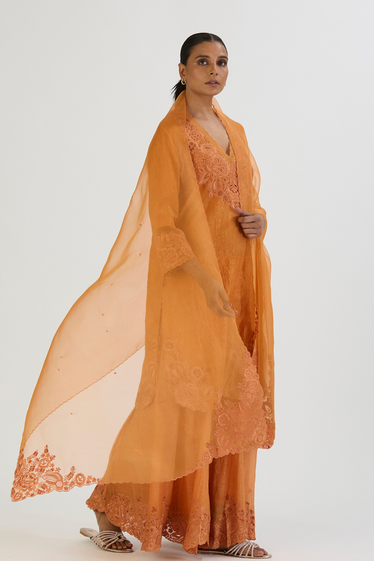 Orange Isha Dupatta