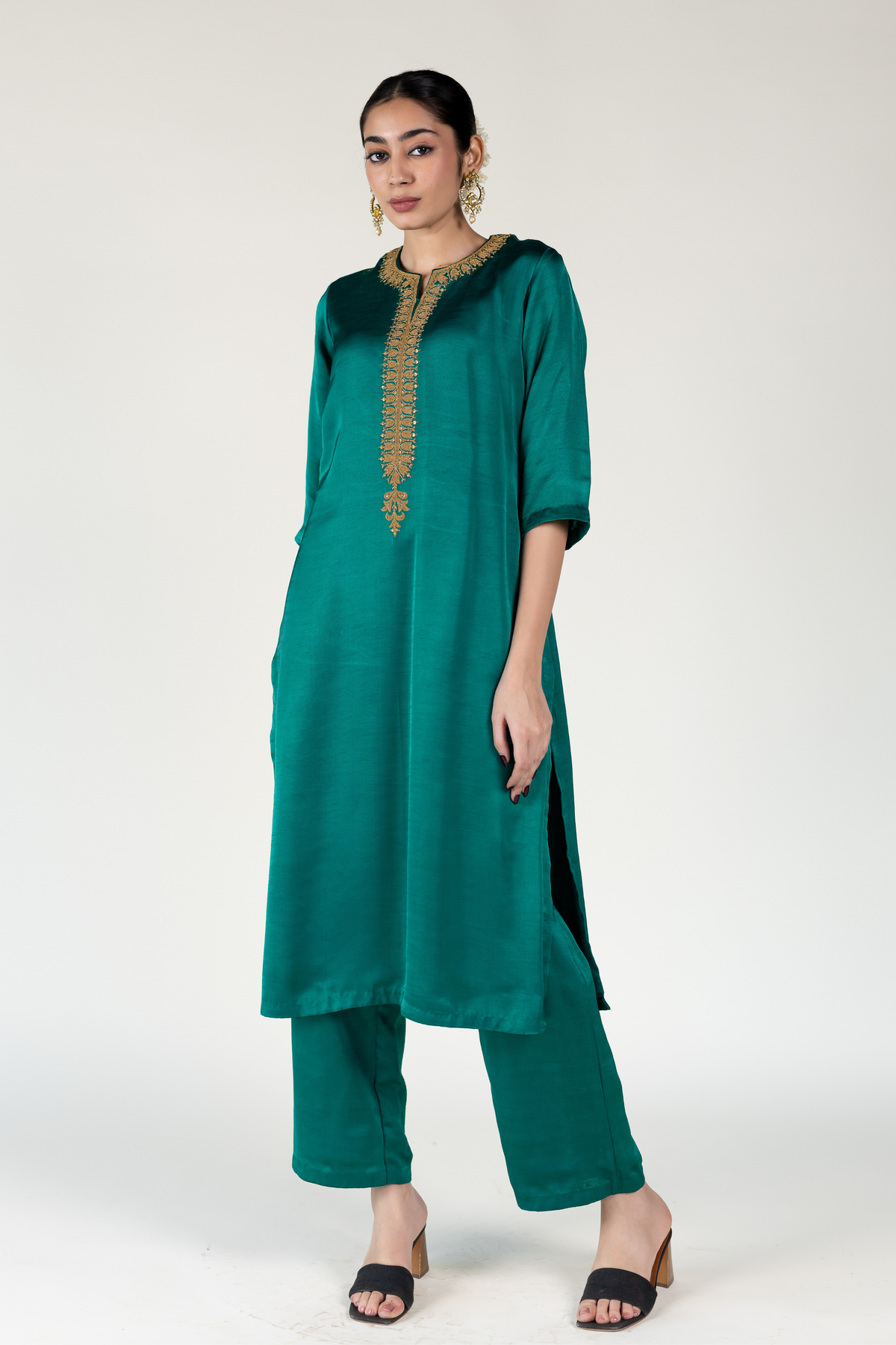 Aqua Green Ambar Tunic Set