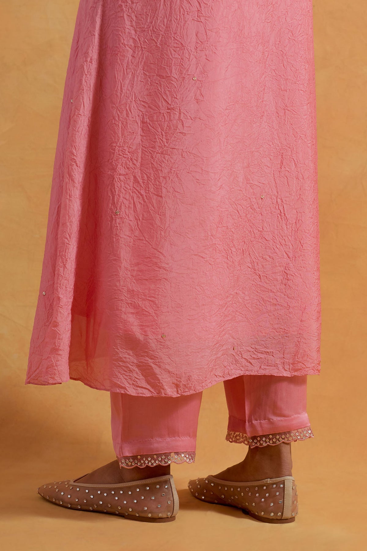 Peach Kurta &amp; Pant Set