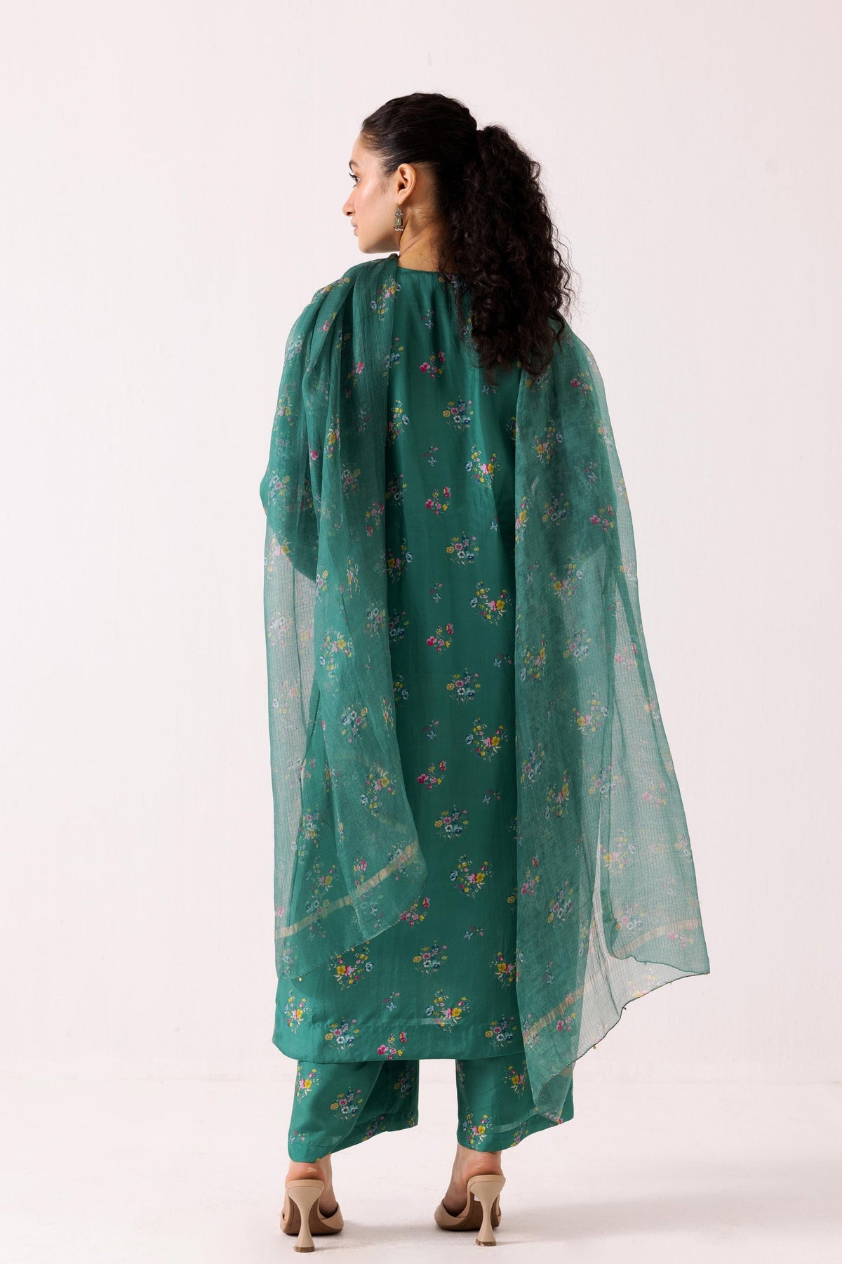 Poppy Green Kurta Set