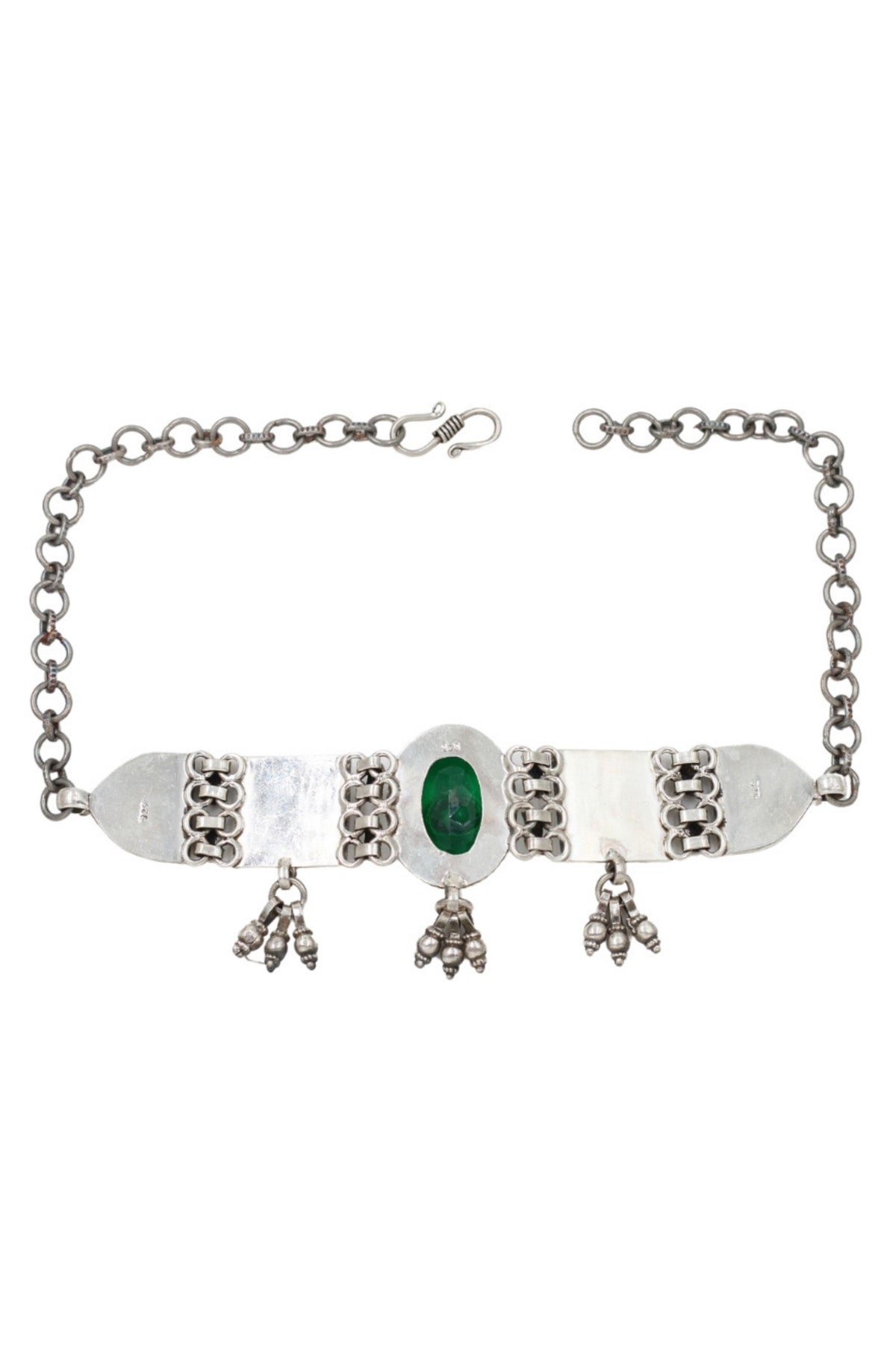 Emerald Silver Choker