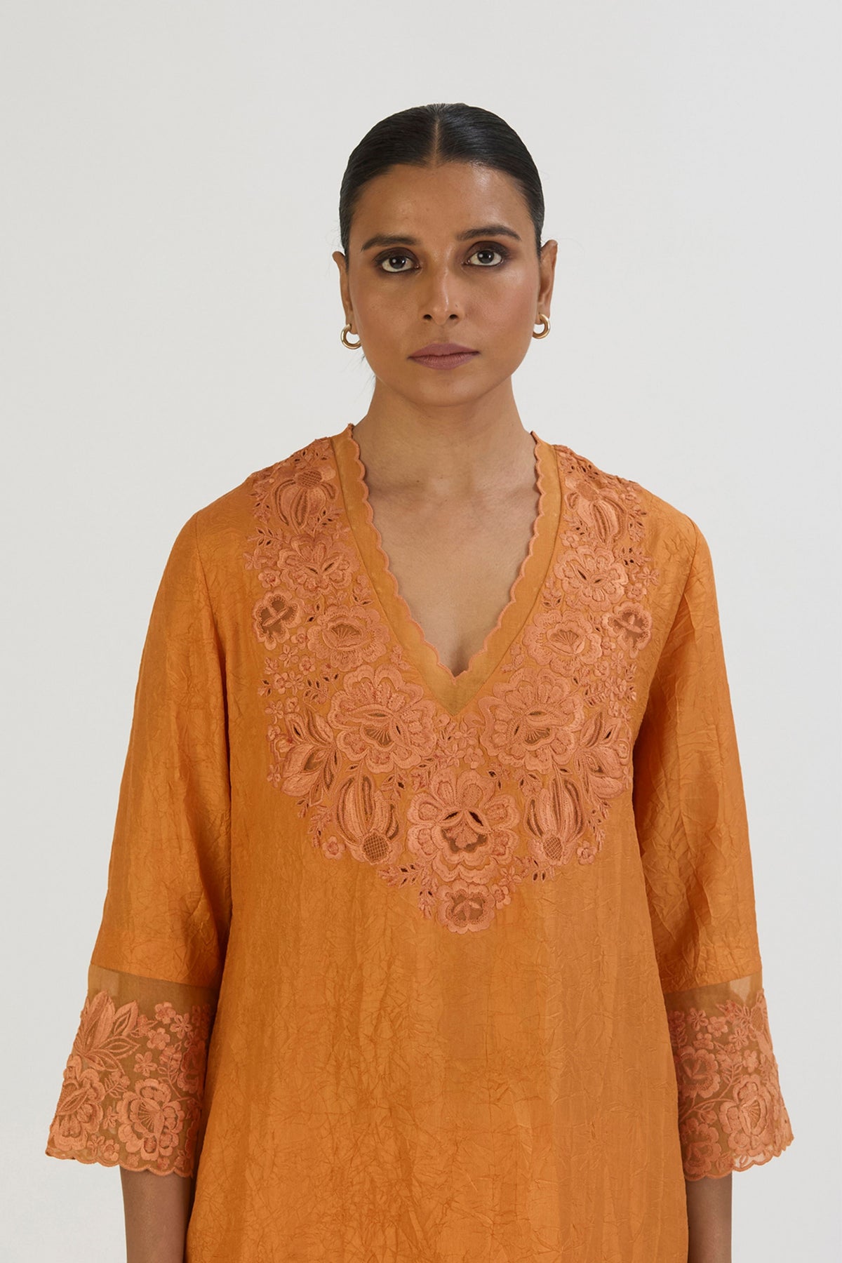 Orange Isha Kurta and Sharara