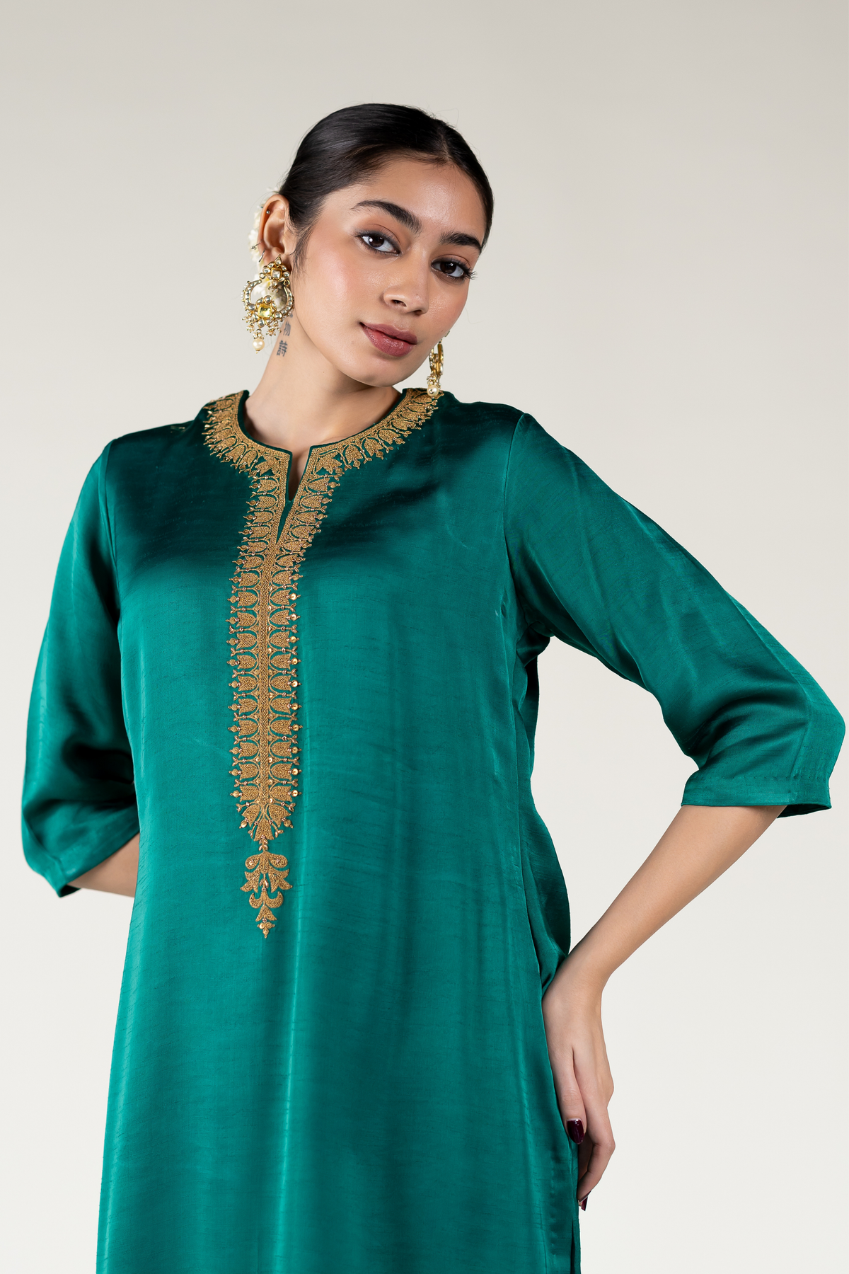 Aqua Green Ambar Tunic Set