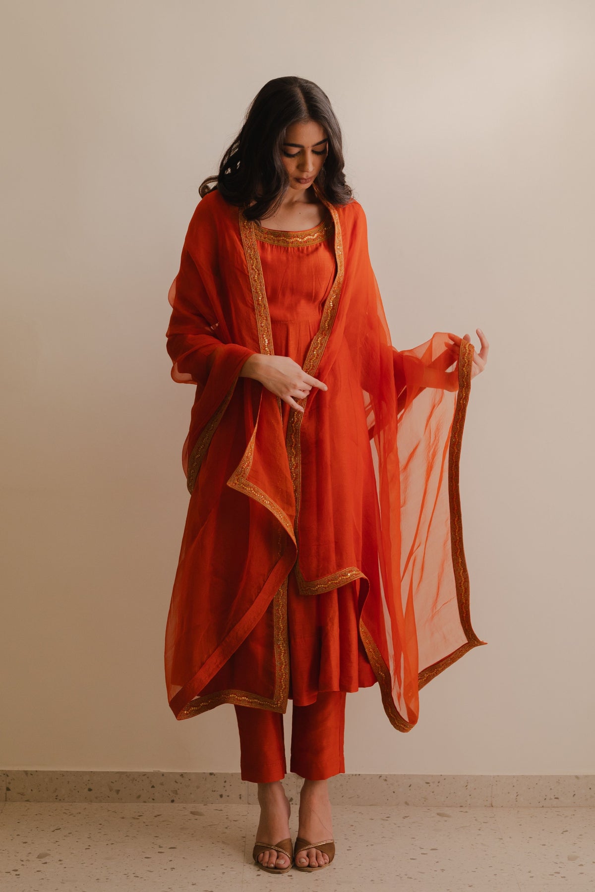 Medha Anarkali Set