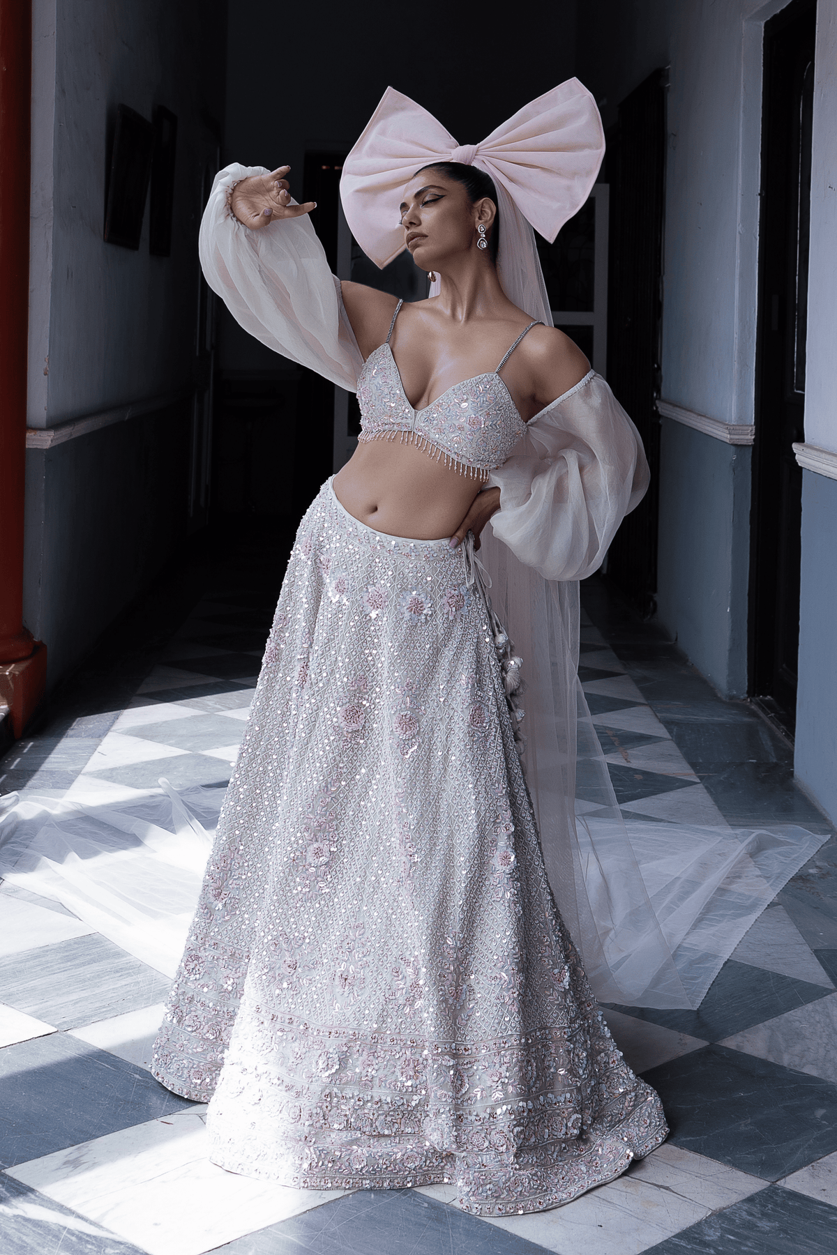 Soft Blush Bridal Lehenga