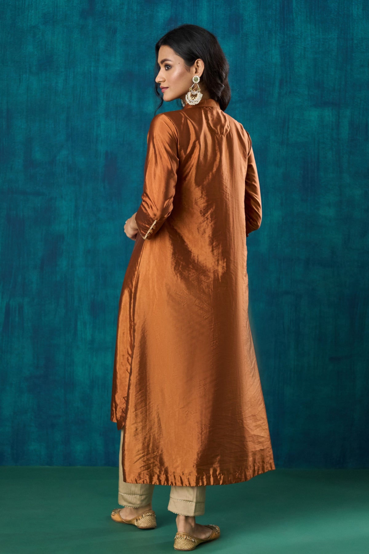 Rust Habotai Tunic Sets