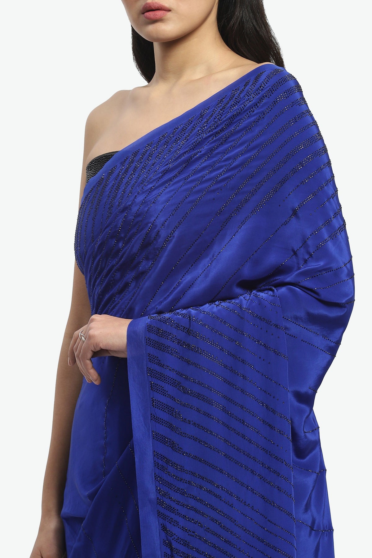 Daphne Blue Ink Saree