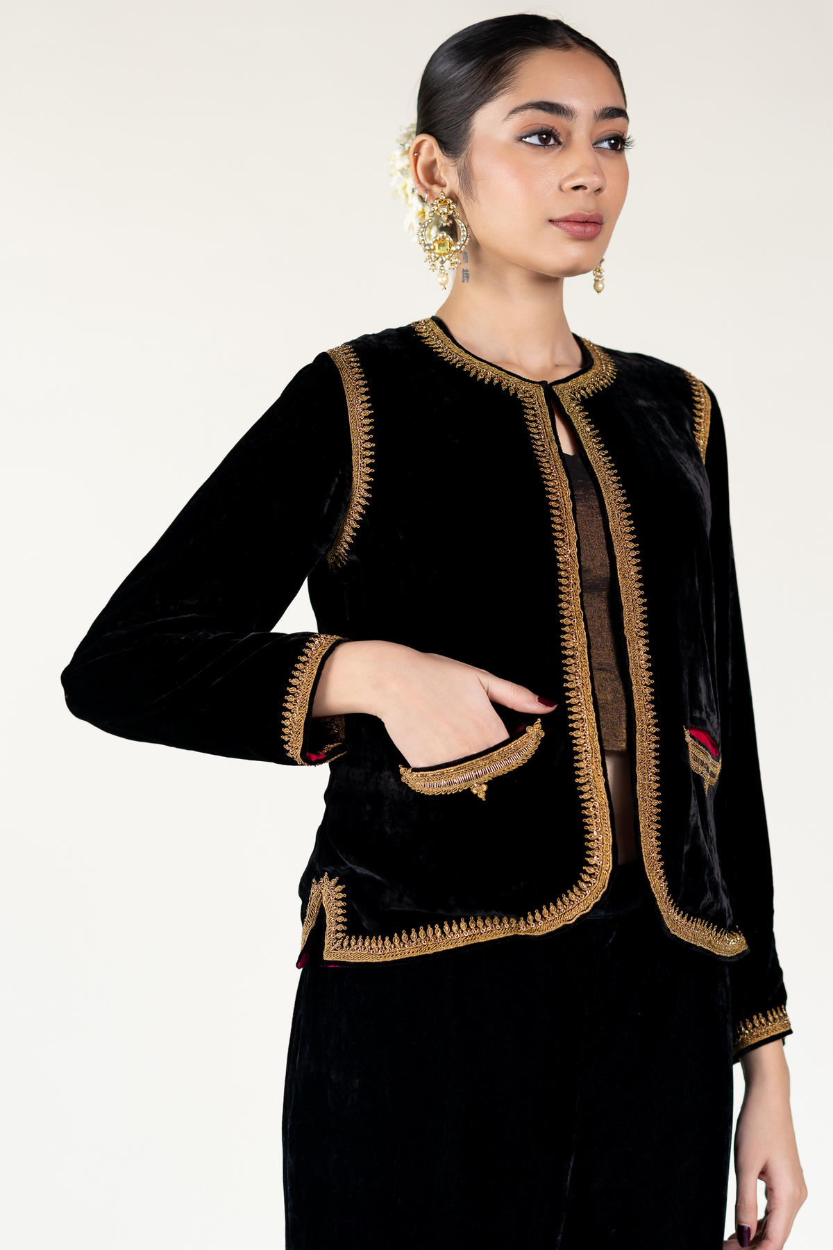 Black Dilruba Jacket