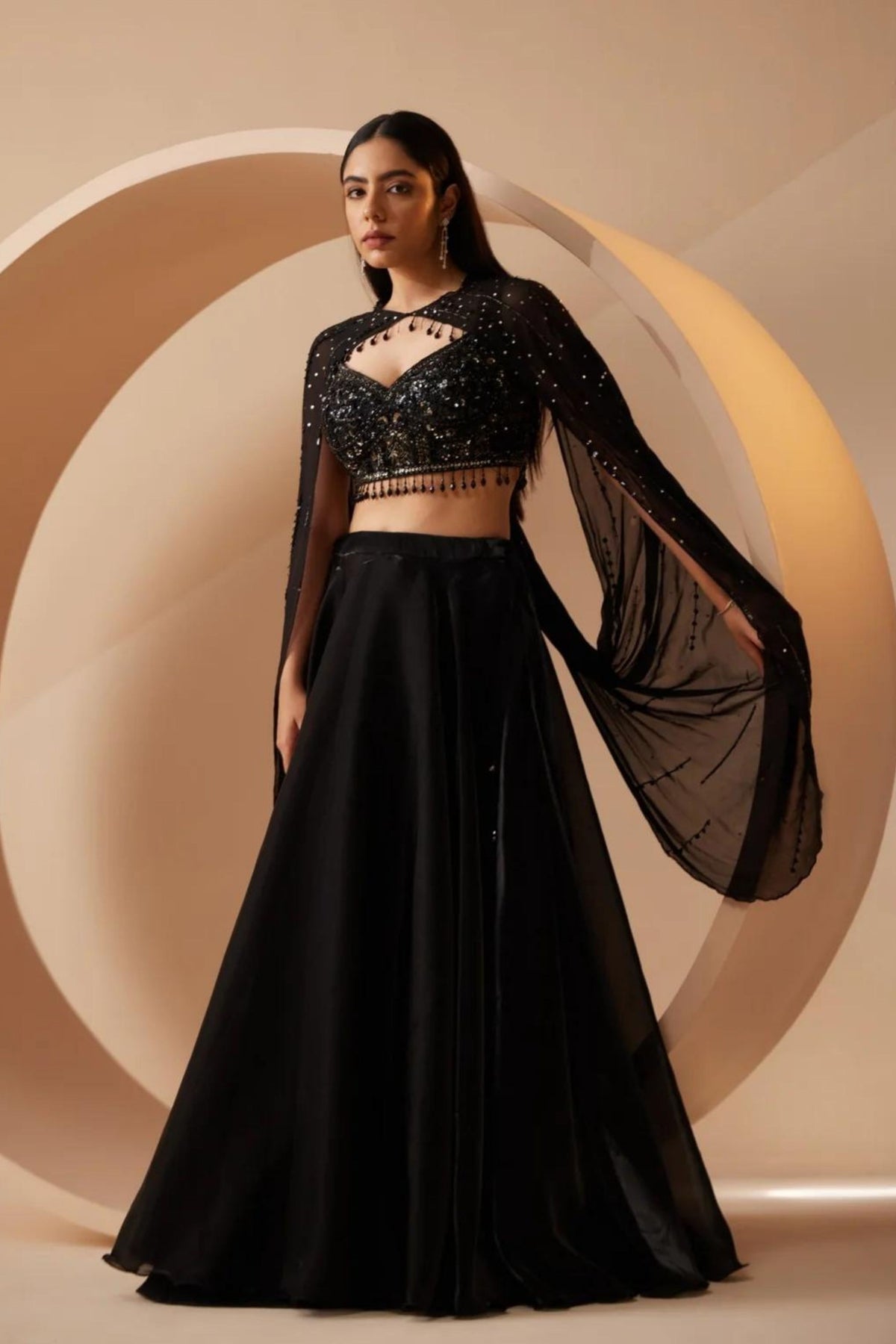 Jadyn Black Lehenga Set