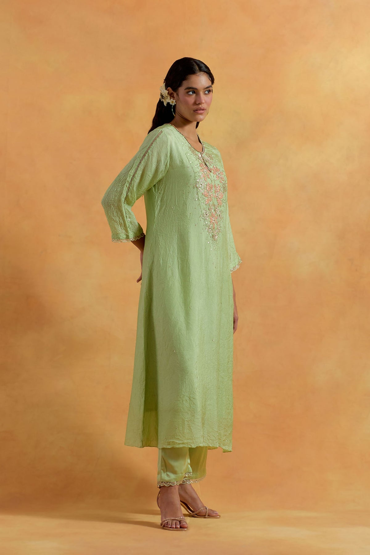 Mist Kurta &amp; Pant Set