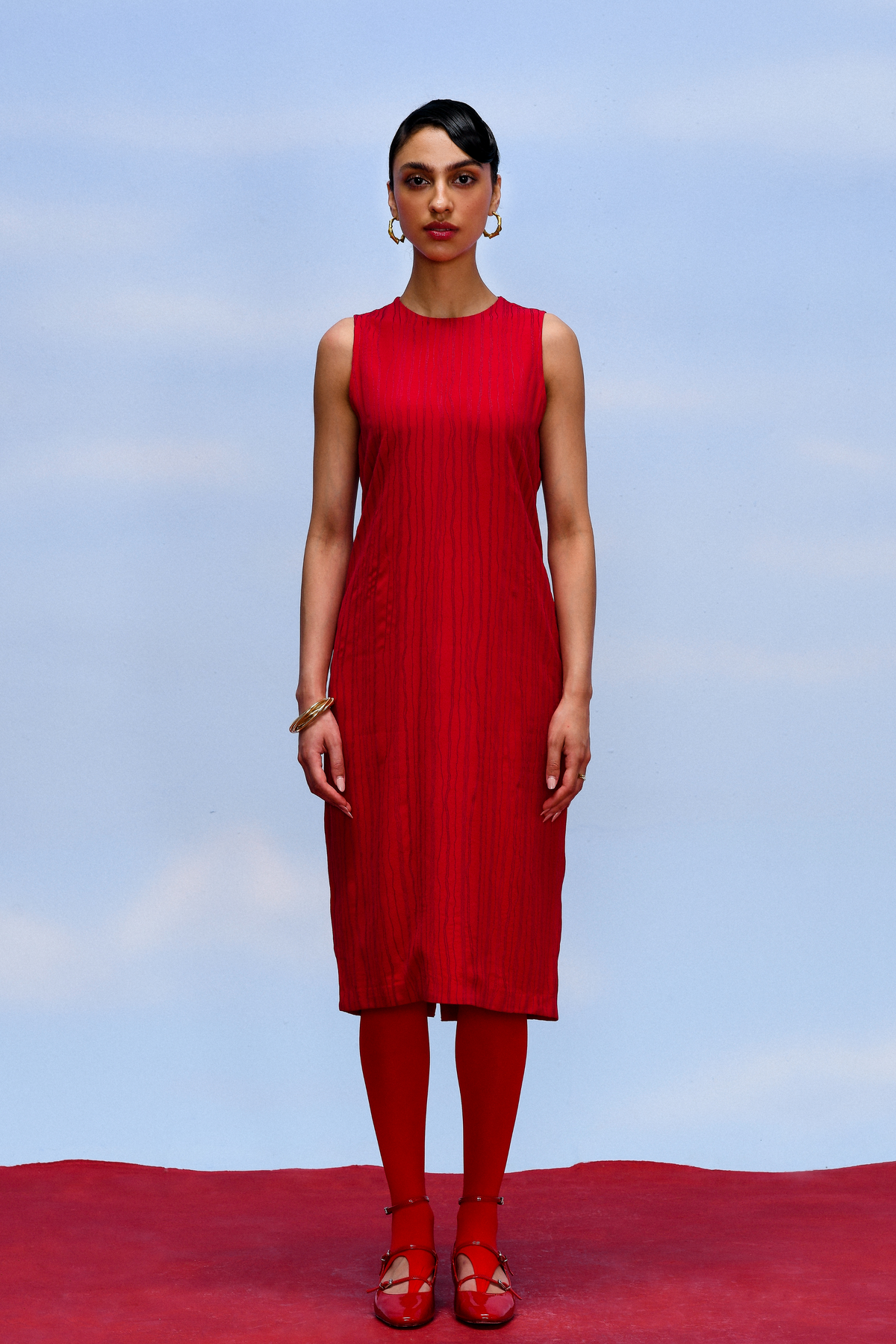 Harmony Dress - Crimson