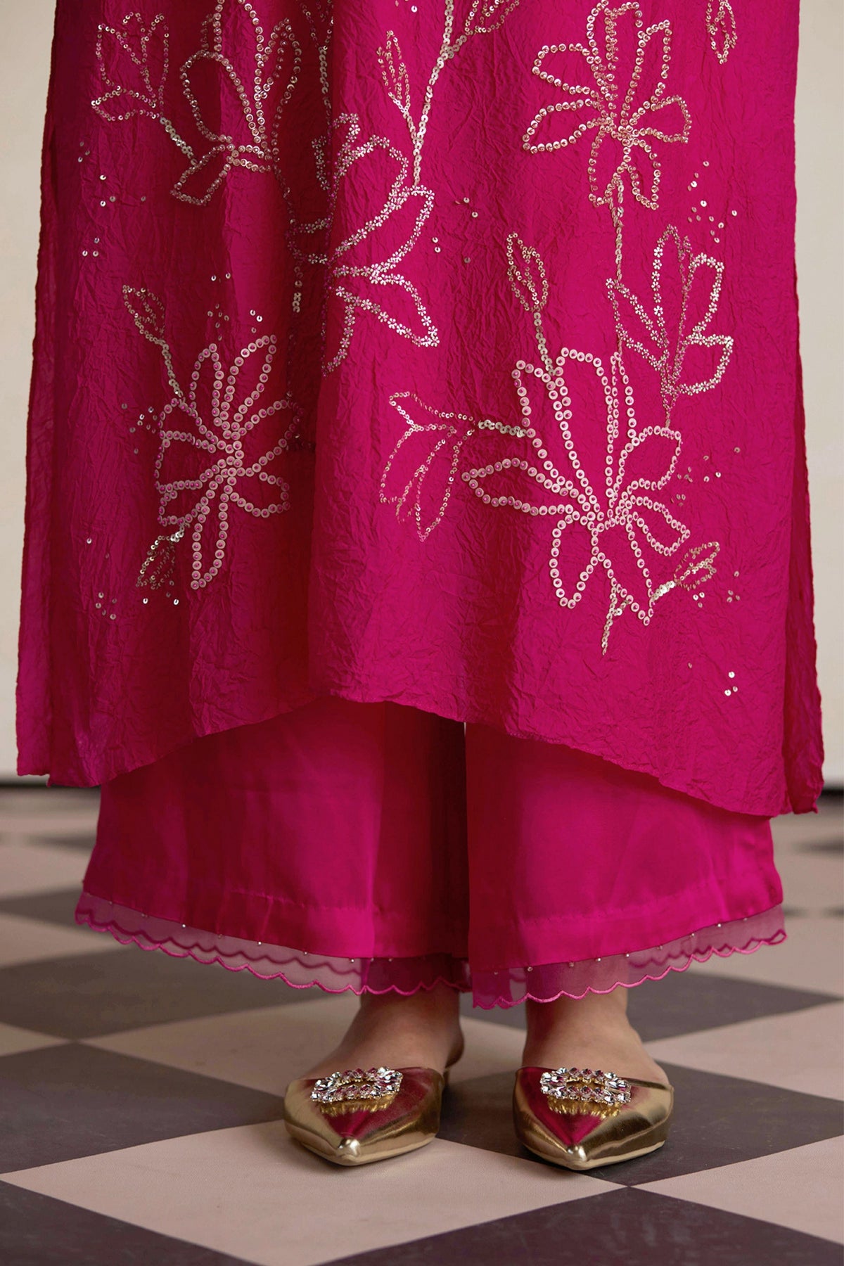 Bubblegum Hot Pink Kurta Set