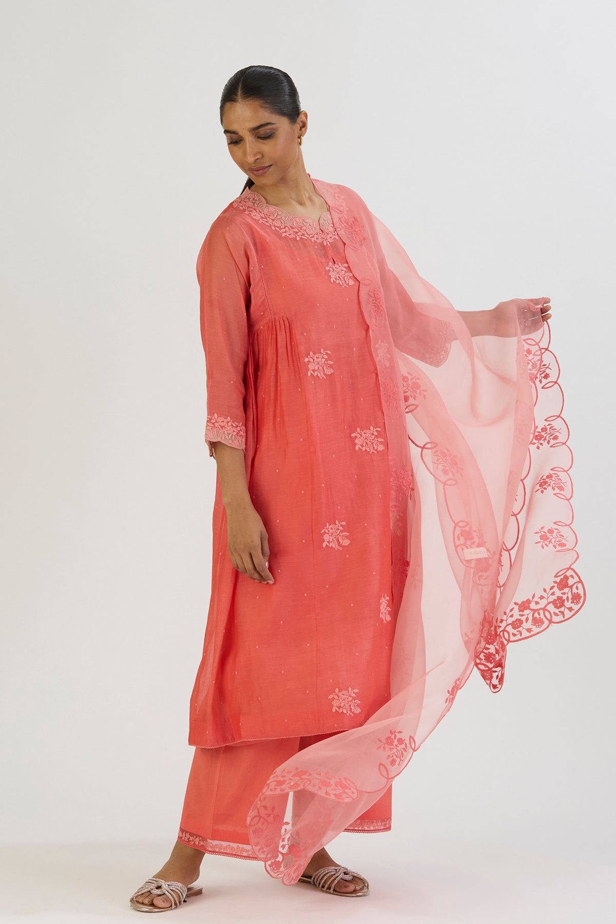 Pink Jamini Dupatta