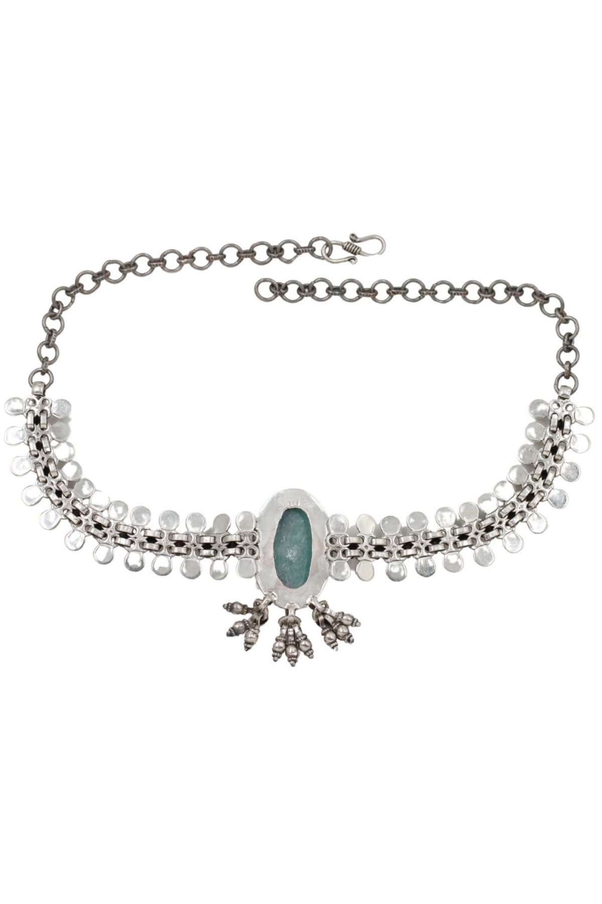 Aqua Silver Necklace