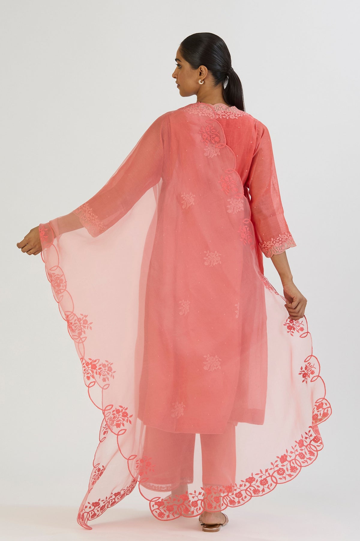 Pink Jamini Dupatta