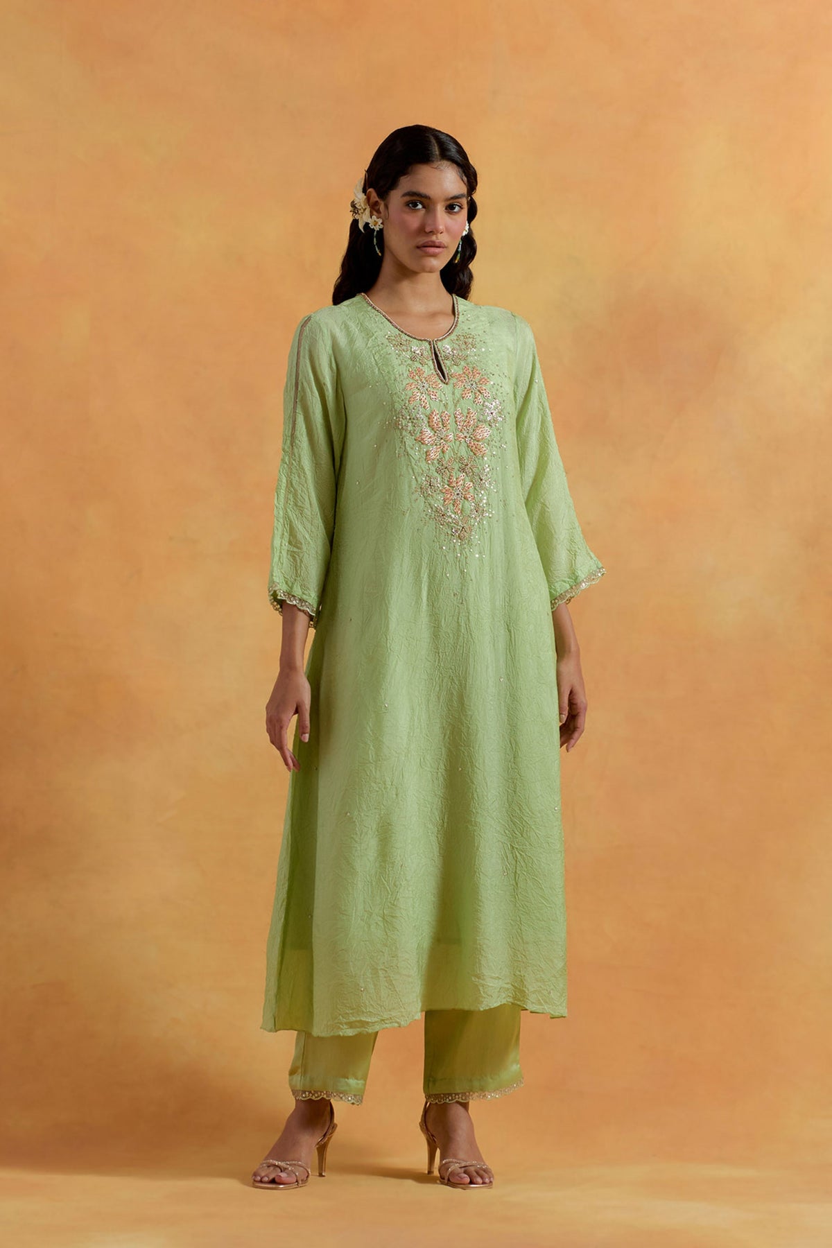 Mist Kurta &amp; Pant Set