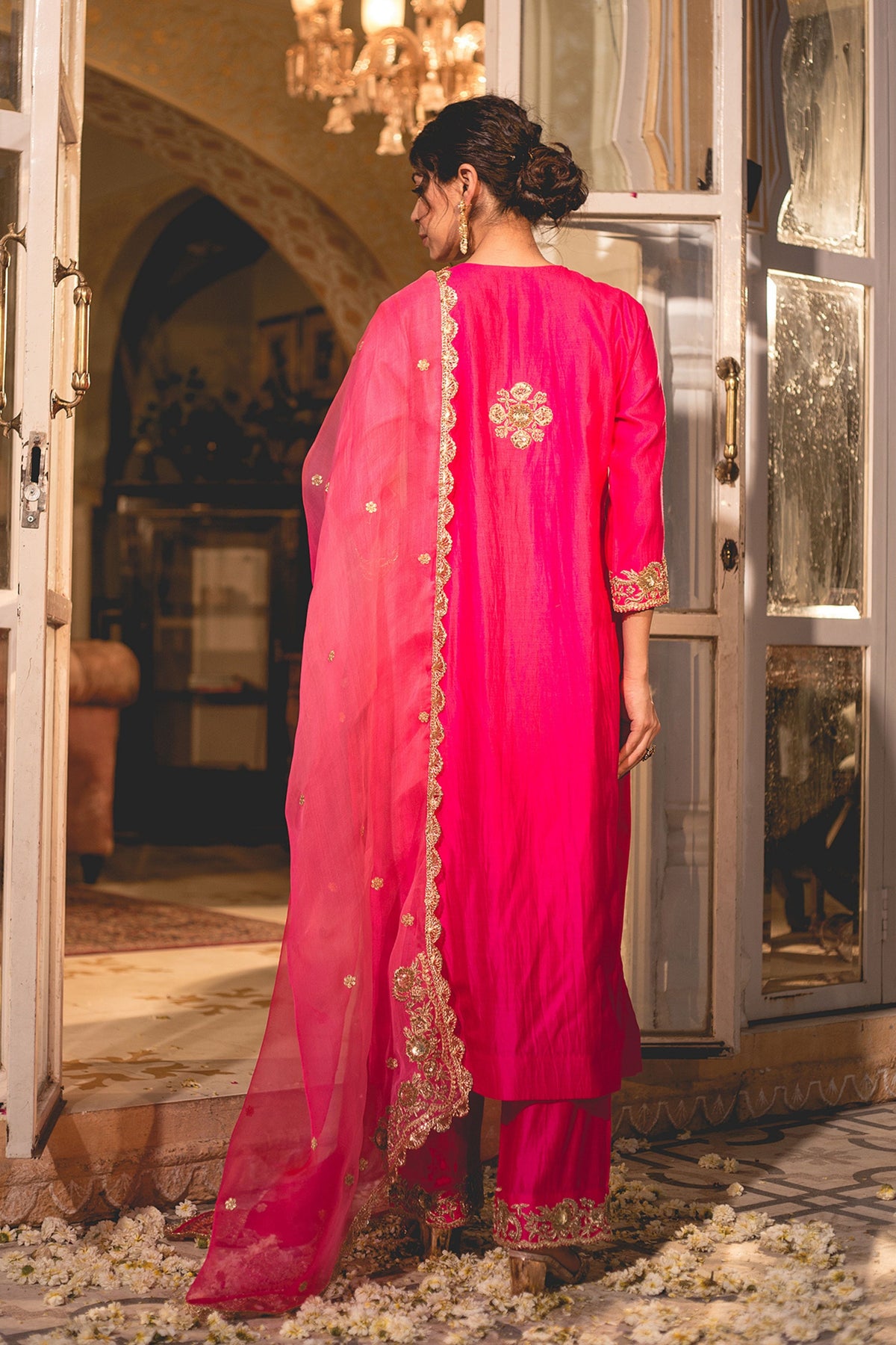 Hot Pink kurta Set