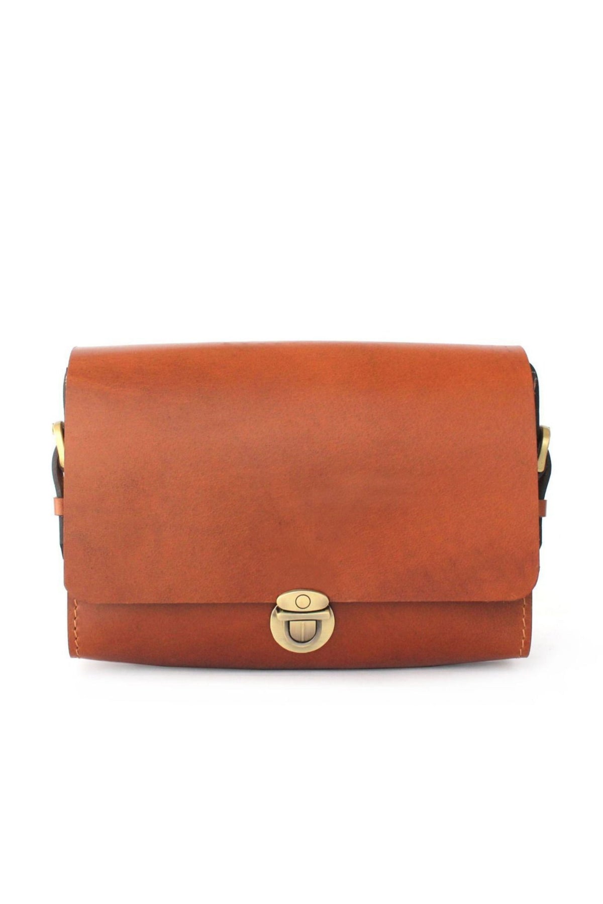 Tan Saddle Large Sling Bag