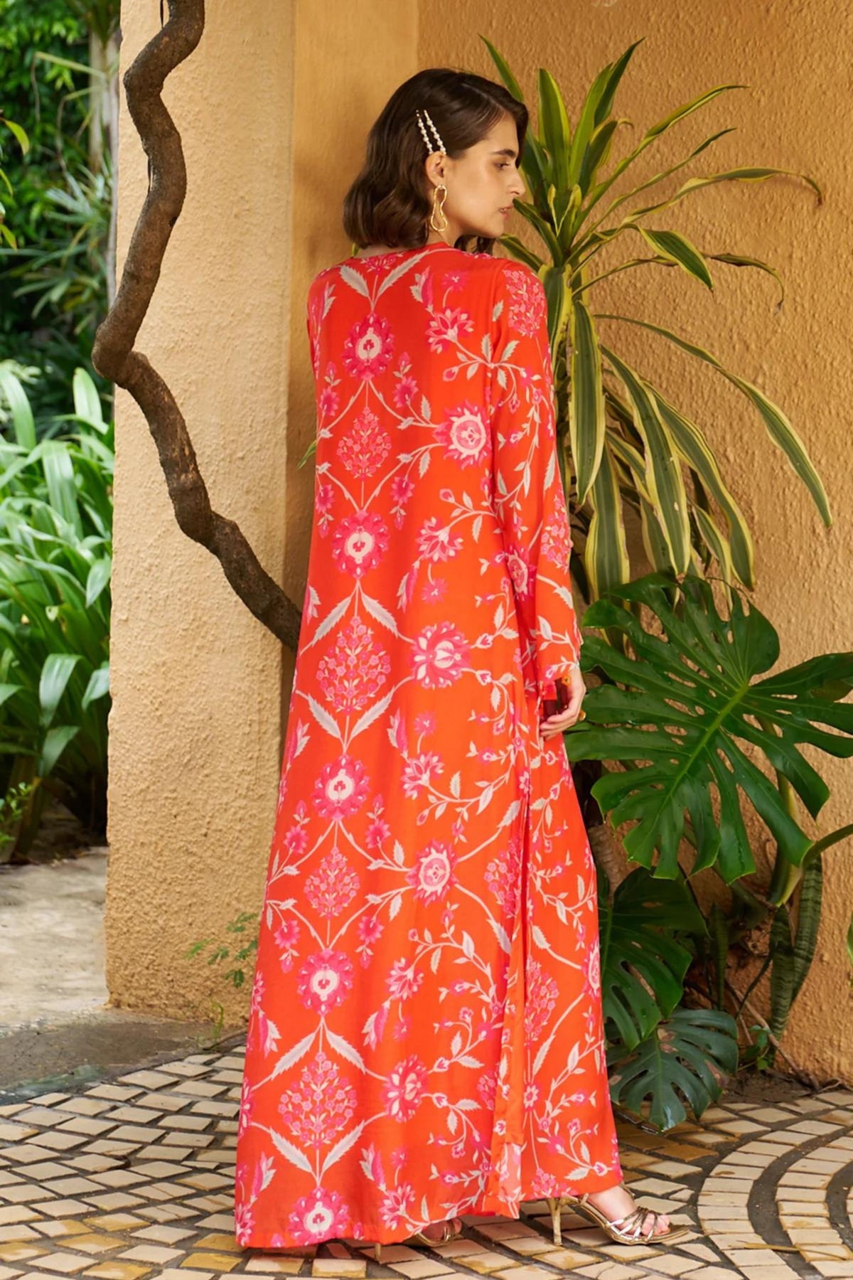 Coral Maxi Dress