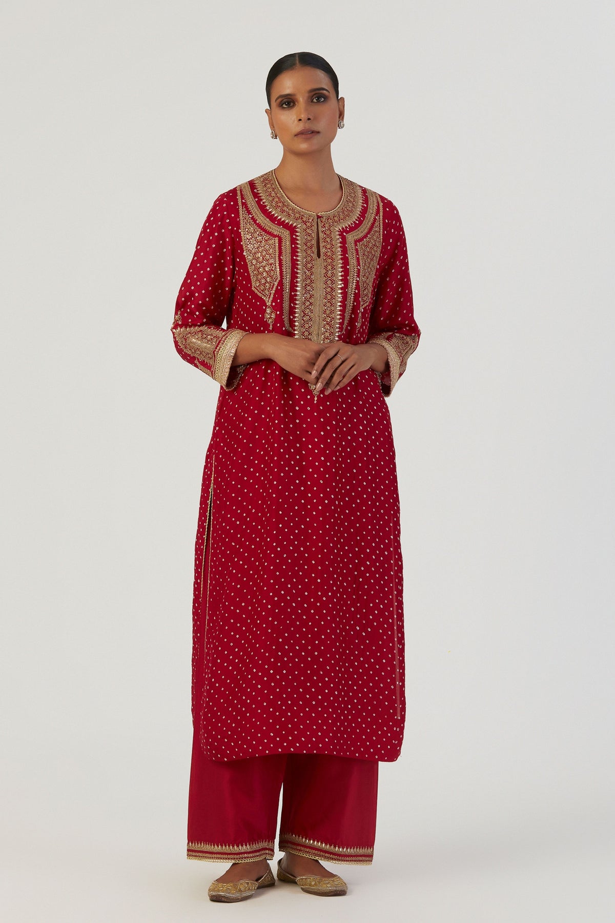 Purva Red Kurta and Pants