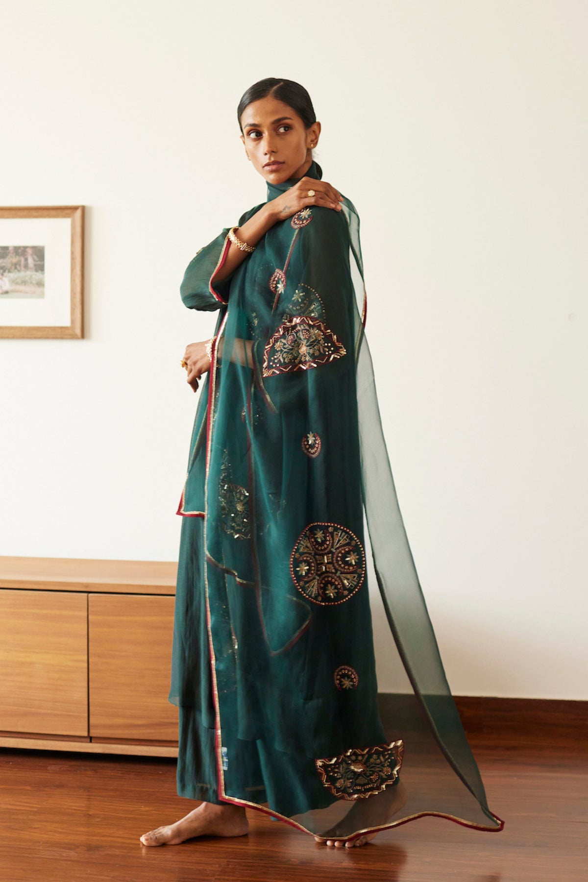 Green Shashi Dupatta