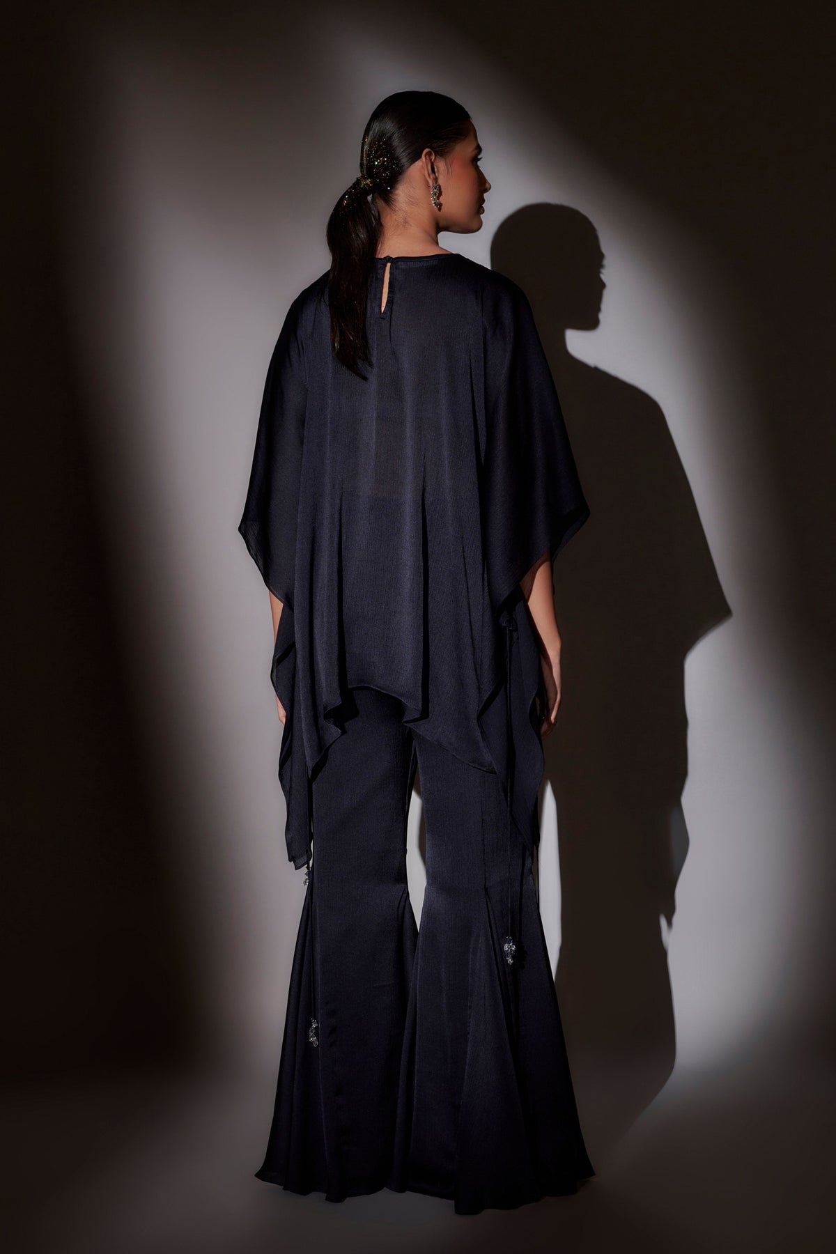 Navy Blue Kaftan Set