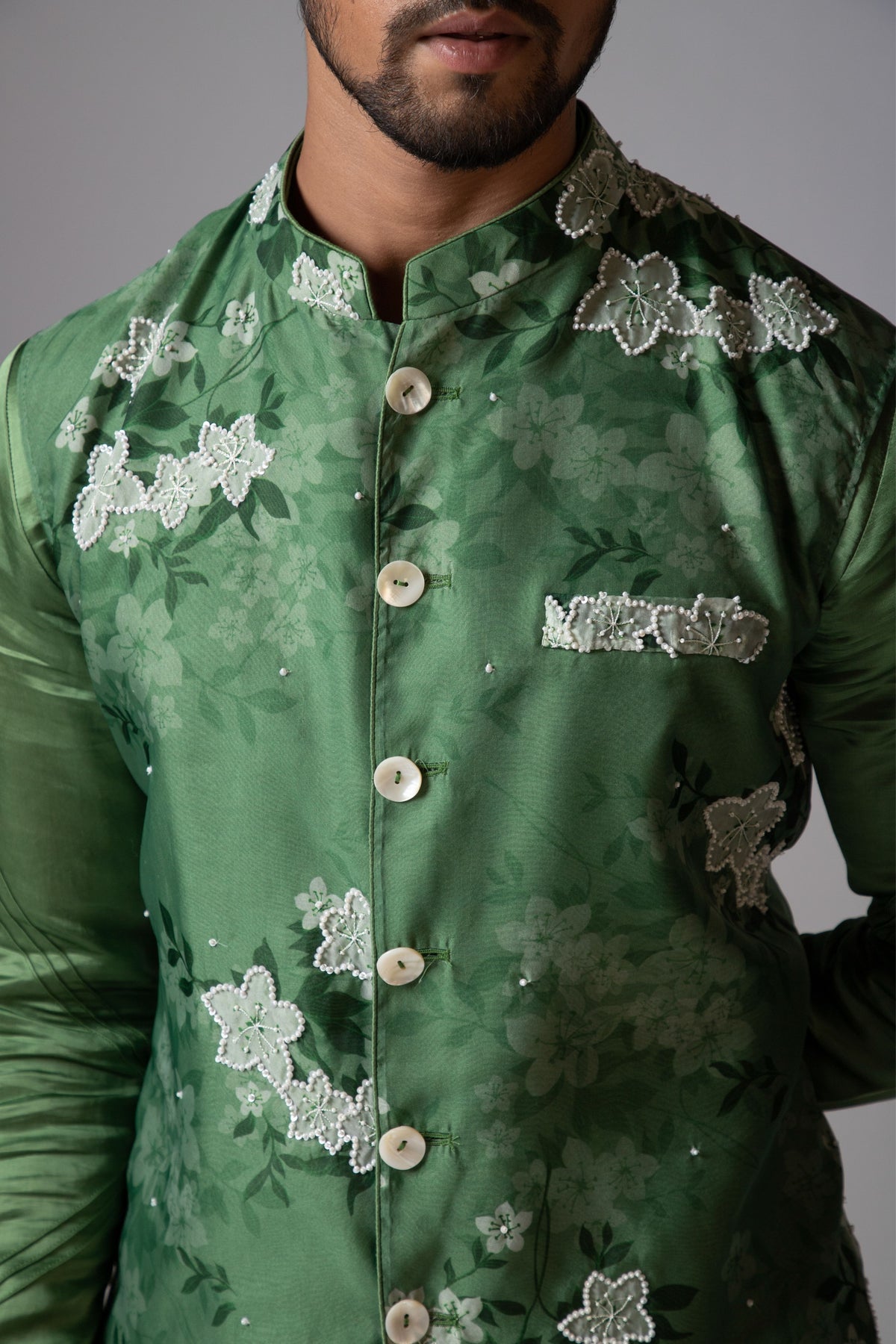 Floral Sage Kurta Set