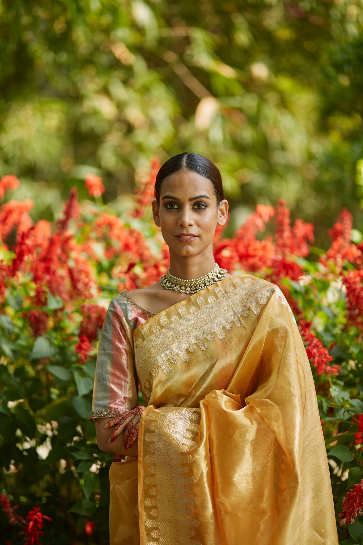 Kesari Amanat Saree Set