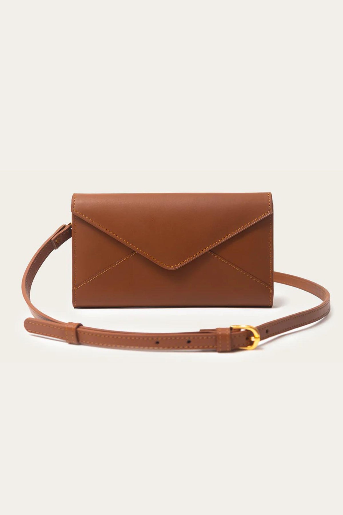 Tan Carolena Clutch