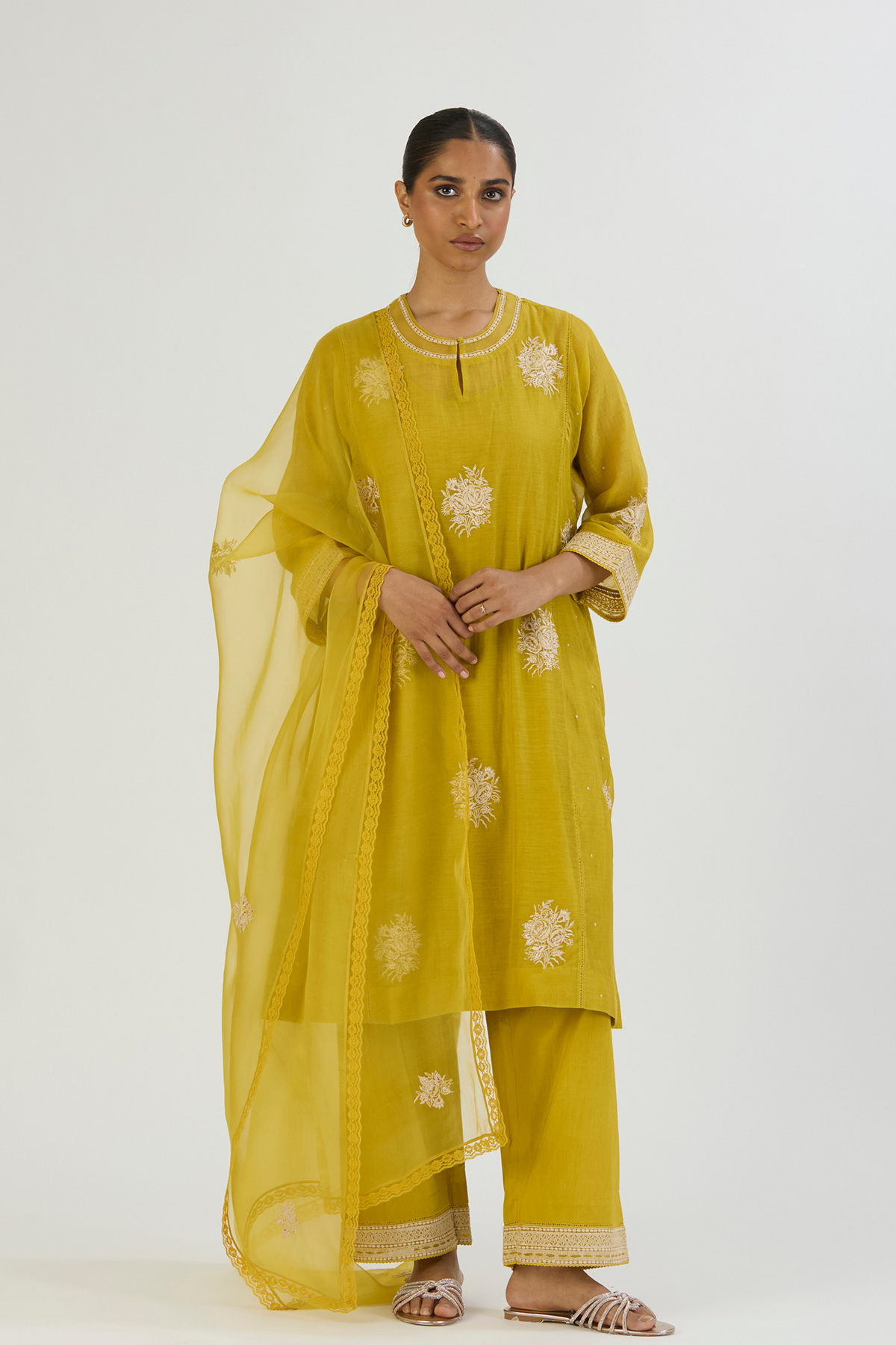 Lime Aadhya Kurta and Pant