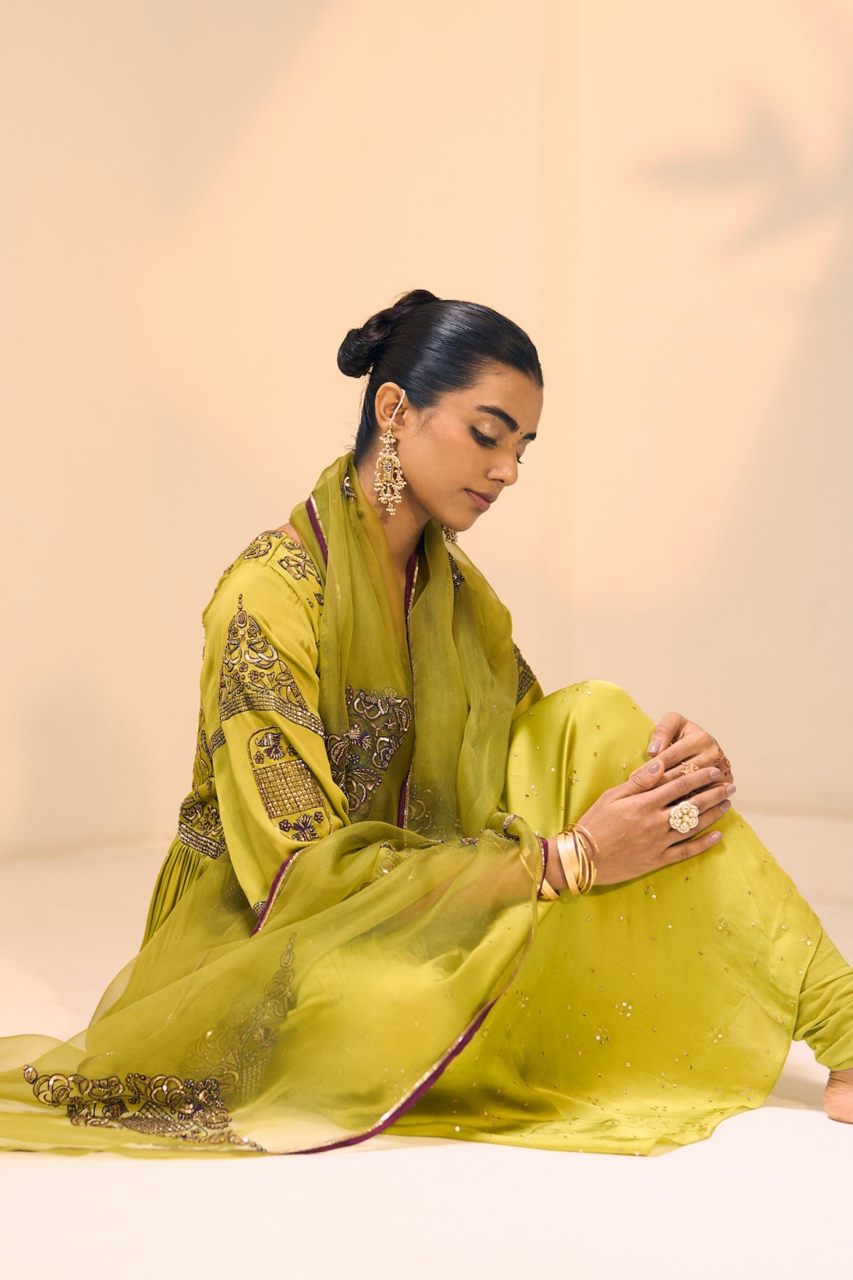 Green Lavanya Kurta Set