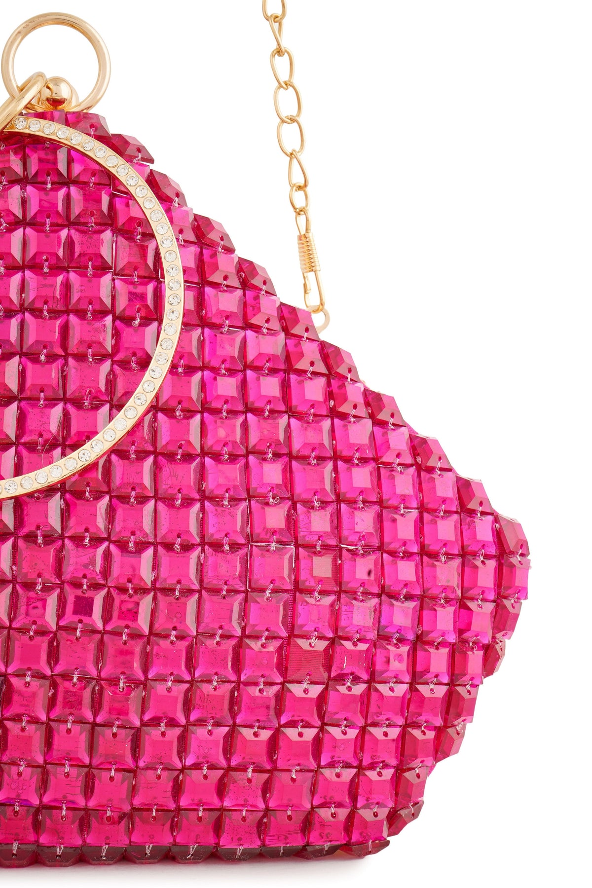 Pink Sapphire Diamond Clutch