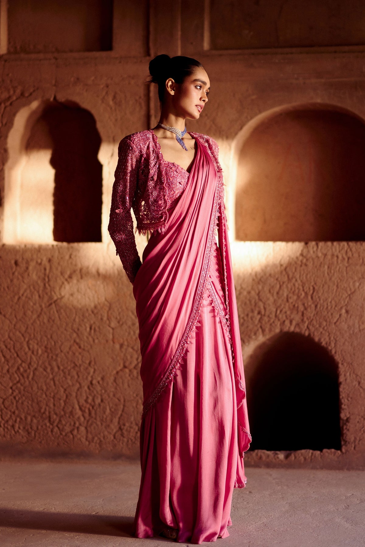 Aster Draped Saree