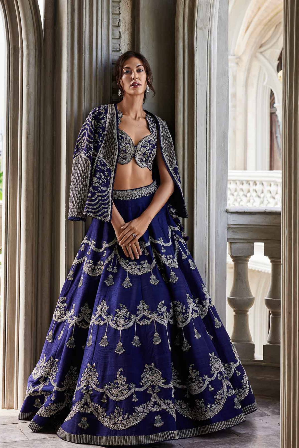 Embroidered Lehenga with Jacket