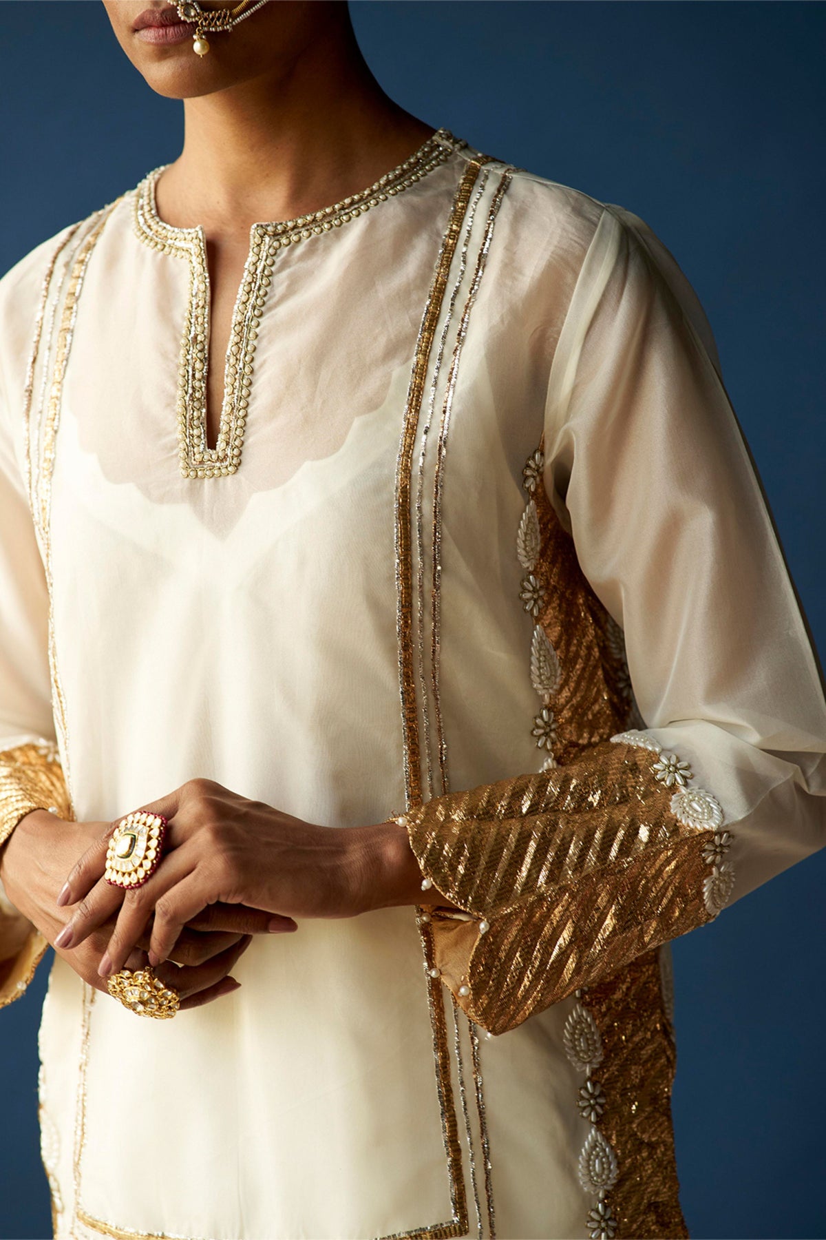 Indira Pearl Kurta Set