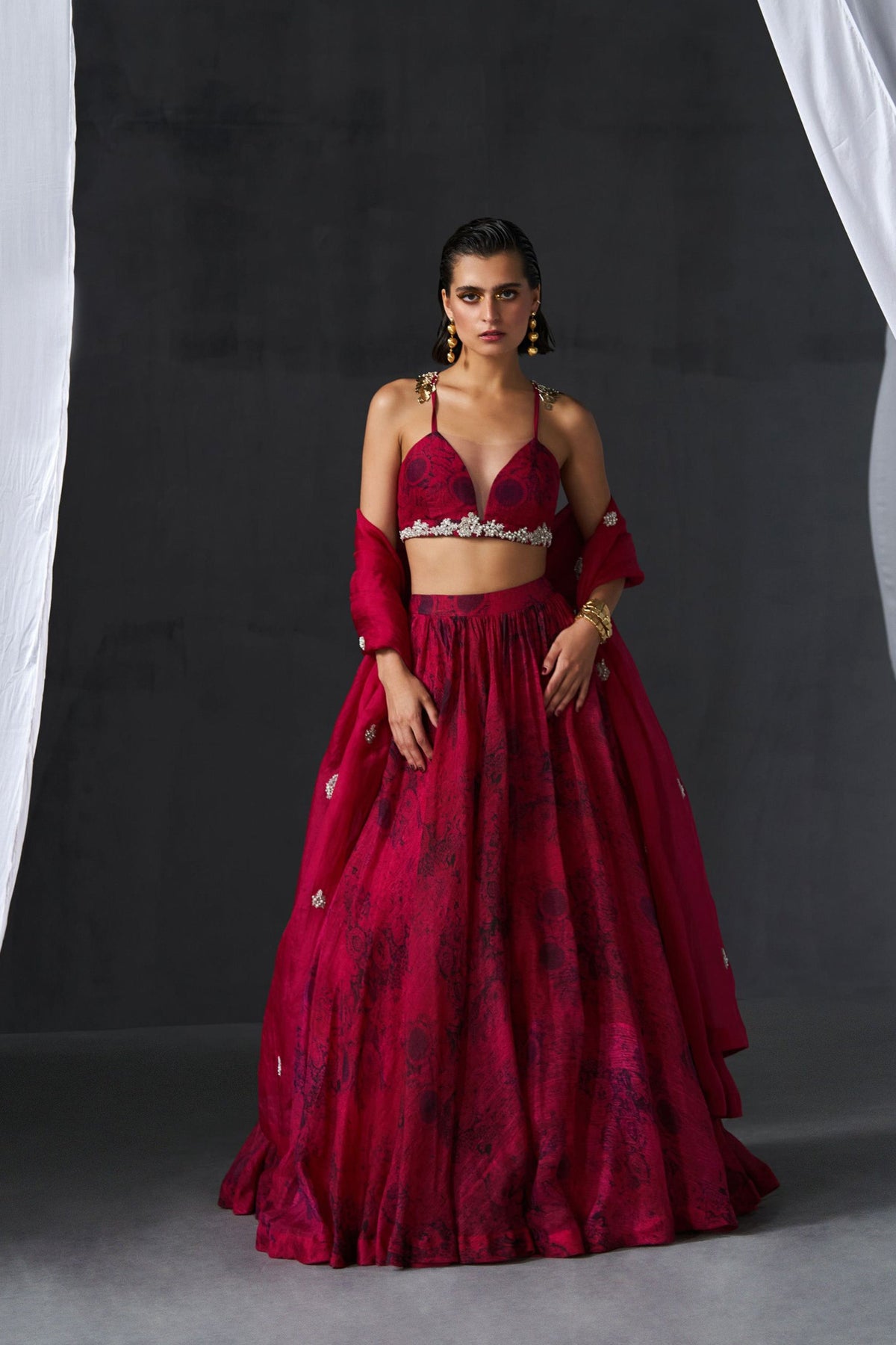 Fuschia Lehenga Set